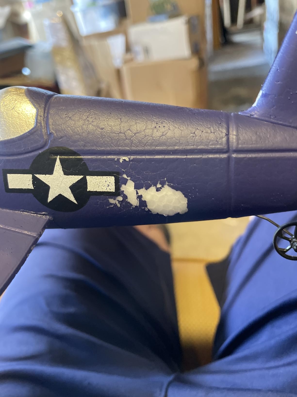 volantexrc RC Plane for Beginners, 4CH WWII RC Airplane F4U Corsair with Aileron, 2.4Ghz Remote Control Plane with Xpilot Self Righting & One Key Aerobatic & Upgraded Canopy (761-8V2 RTF) customer photo 2