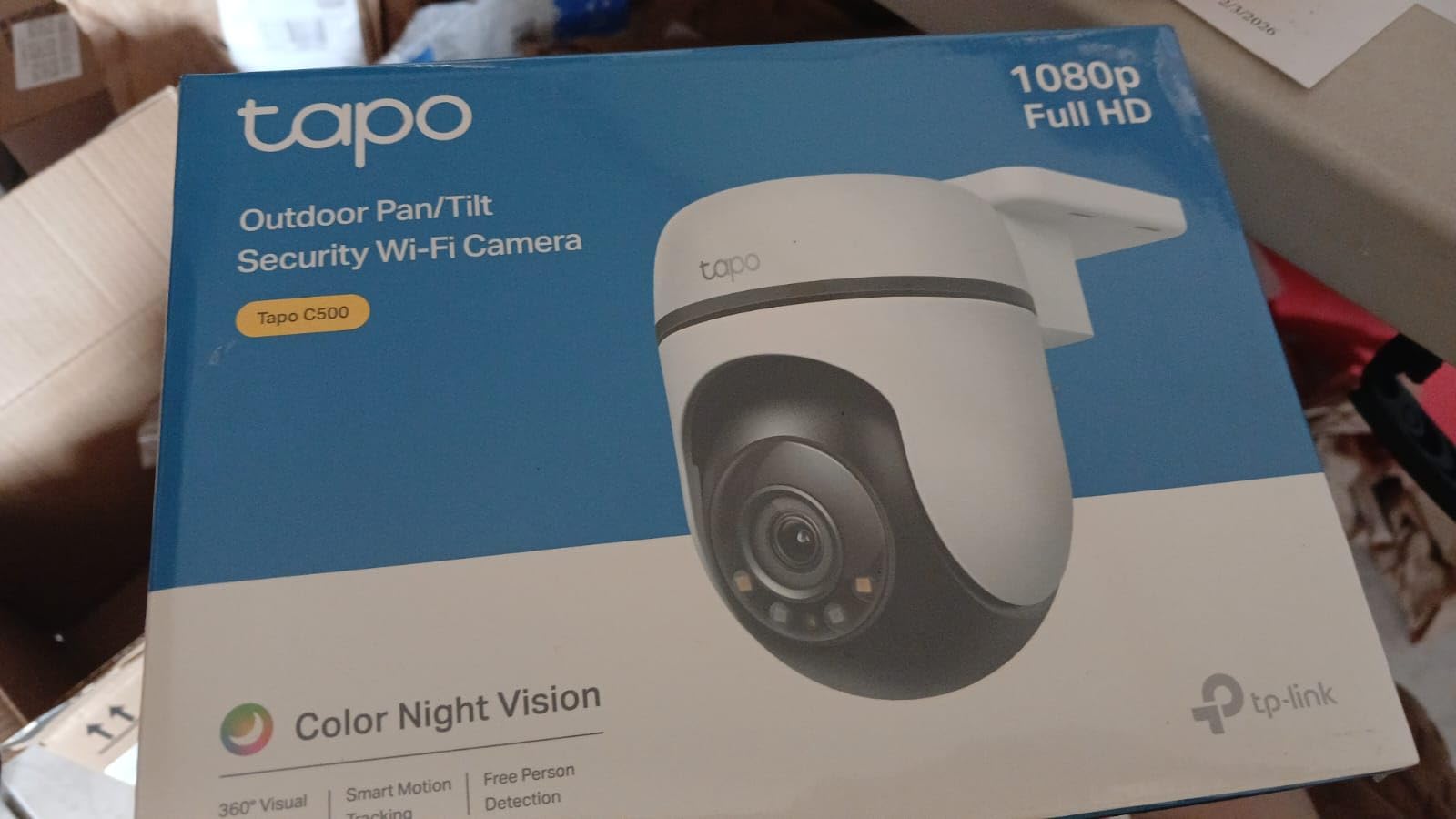 Tapo 1080P Outdoor Wired Pan/Tilt Security Wi-Fi Camera, 360° View, Motion Tracking, Works with Alexa & Google Home, Night Vision, Free AI Detection, Cloud & SD Card Storage(up to 512GB), Tapo C500… customer photo 2