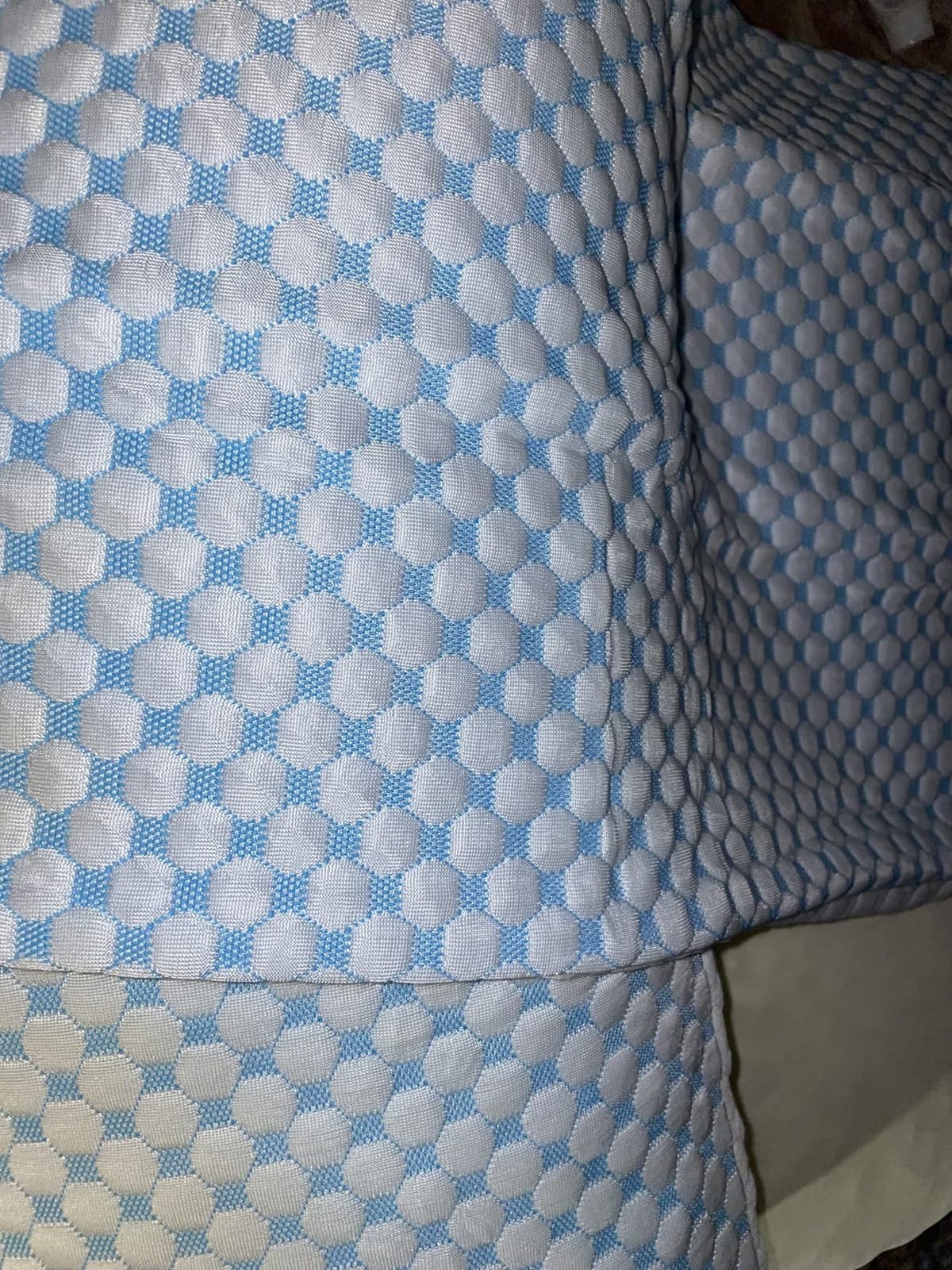 EASELAND Cooling Queen Size Firm Pillows, Shredded Memory Foam Set of 2 | Adjustable Fill with Removable Cover for Hot Sleepers, Cool Bed Support Pillow for Side Back Stomach Sleepers customer photo 1