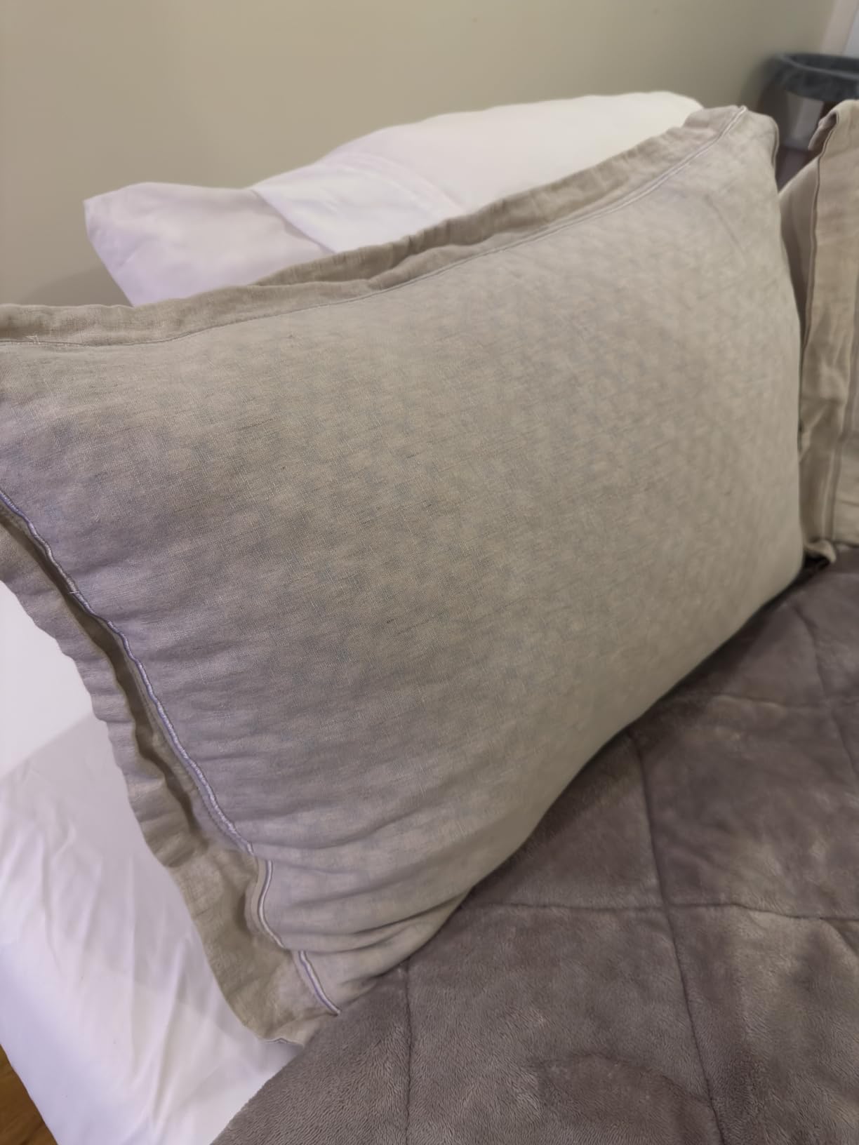 EASELAND Cooling Queen Size Firm Pillows, Shredded Memory Foam Set of 2 | Adjustable Fill with Removable Cover for Hot Sleepers, Cool Bed Support Pillow for Side Back Stomach Sleepers customer photo 2