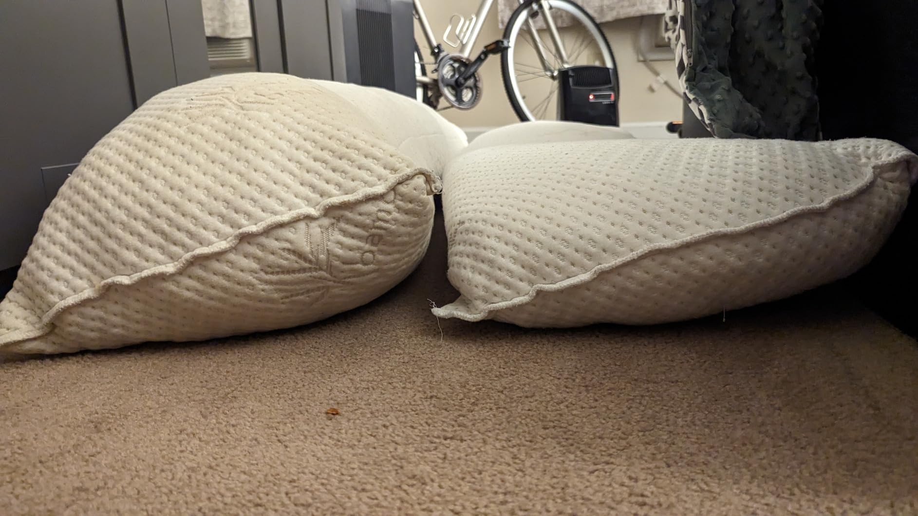 Snuggle-Pedic Body Pillow for Side Sleepers for Adults - Full Body Maternity Pillow Support Legs, Belly & HIPS - Shredded Memory Foam & Cooling Pregnancy Pillow Cover - 20x54 White customer photo 1