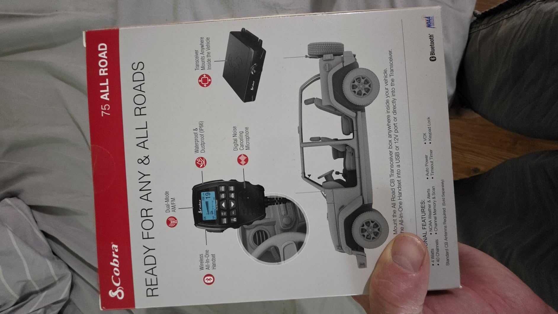 Cobra 75 All Road Wireless CB Radio, Dual-Mode AM/FM, Full 40 Channels customer photo 2