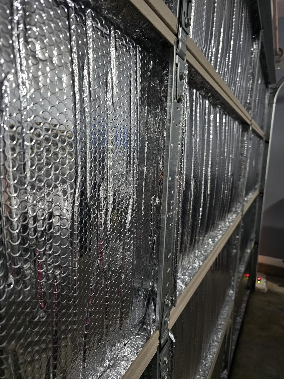 Garage Door Reflective Insulation Kit: 16 Double Bubble Insulation Panels, 24 x 48 Inch Aluminum Radiant Barrier with Heavy-Duty Tape customer photo 2