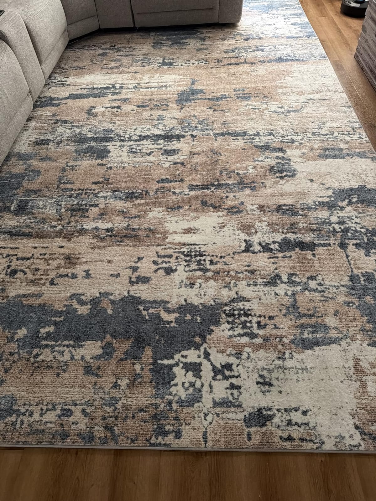 5x7 Area Rugs for Living Room Large Washable Abstract Rug White Gray Blue | Ultra Soft, Anti-Skid, Non-Shedding, Indoor Carpets, Modern Decor, Suitable for Bedroom Under Dining Table Nursery Home Office customer photo 2
