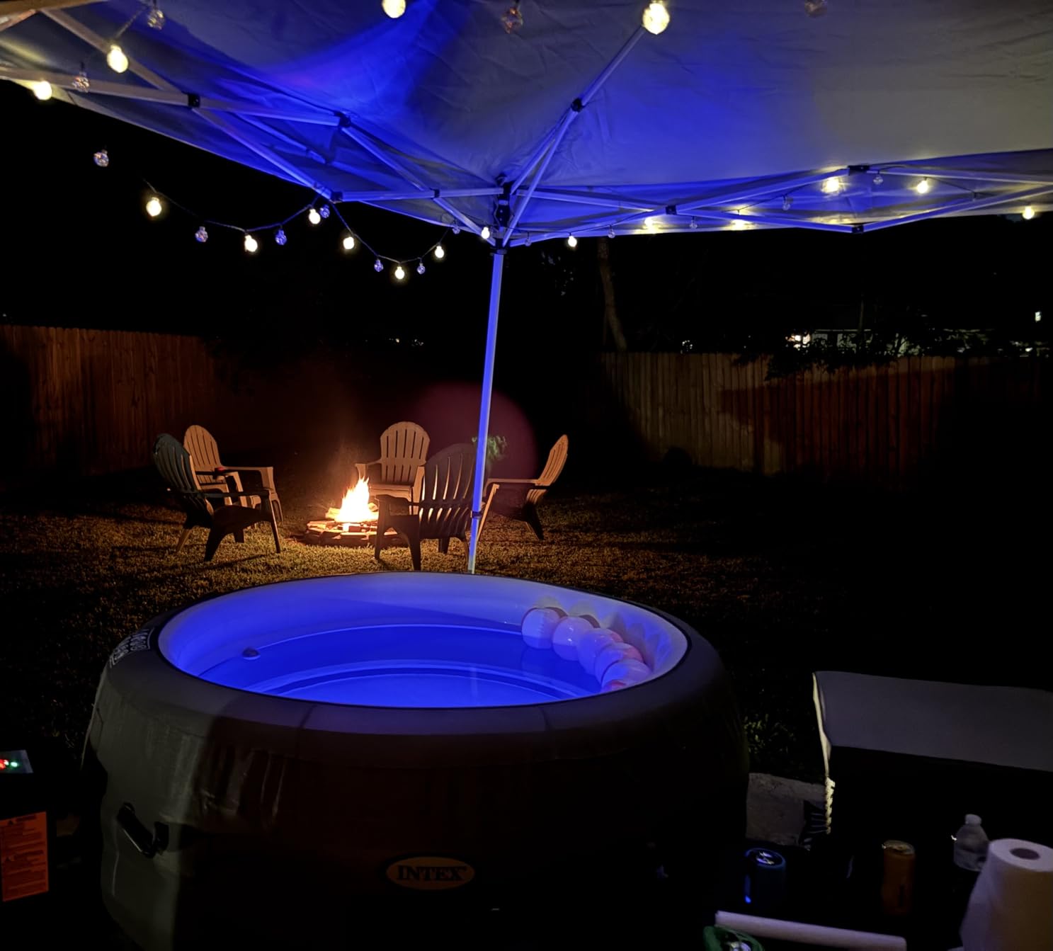 INTEX SimpleSpa 4 Person Inflatable Hot Tub, Portable Spa with 100 Jets customer photo 1