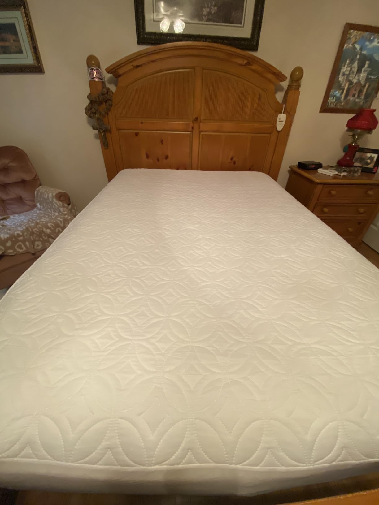 BEDLORE Waterproof Mattress Protector, Twin XL Size Mattress Pad | Deep Pockets Fit 6