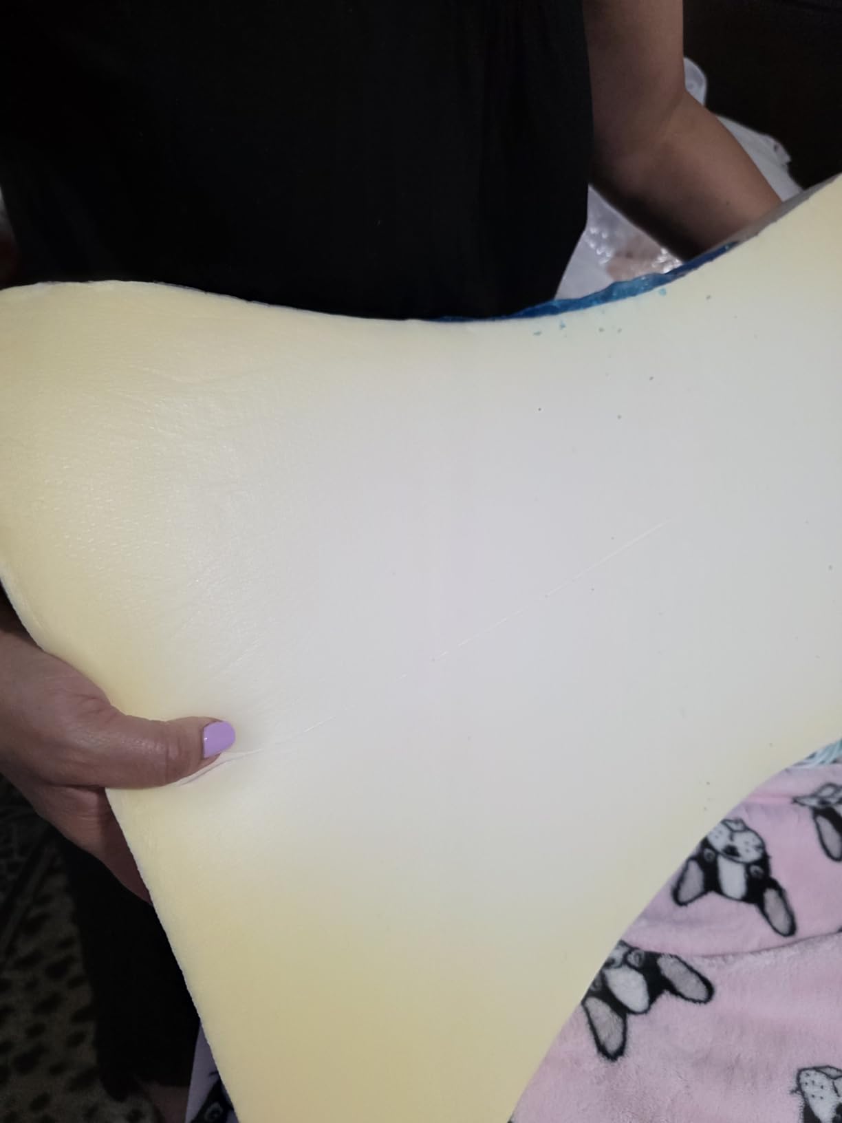 EUCIOR Cooling Gel Pillow - Memory Foam Cooling Gel Orthopedic Pillow, Queen Size customer photo 1