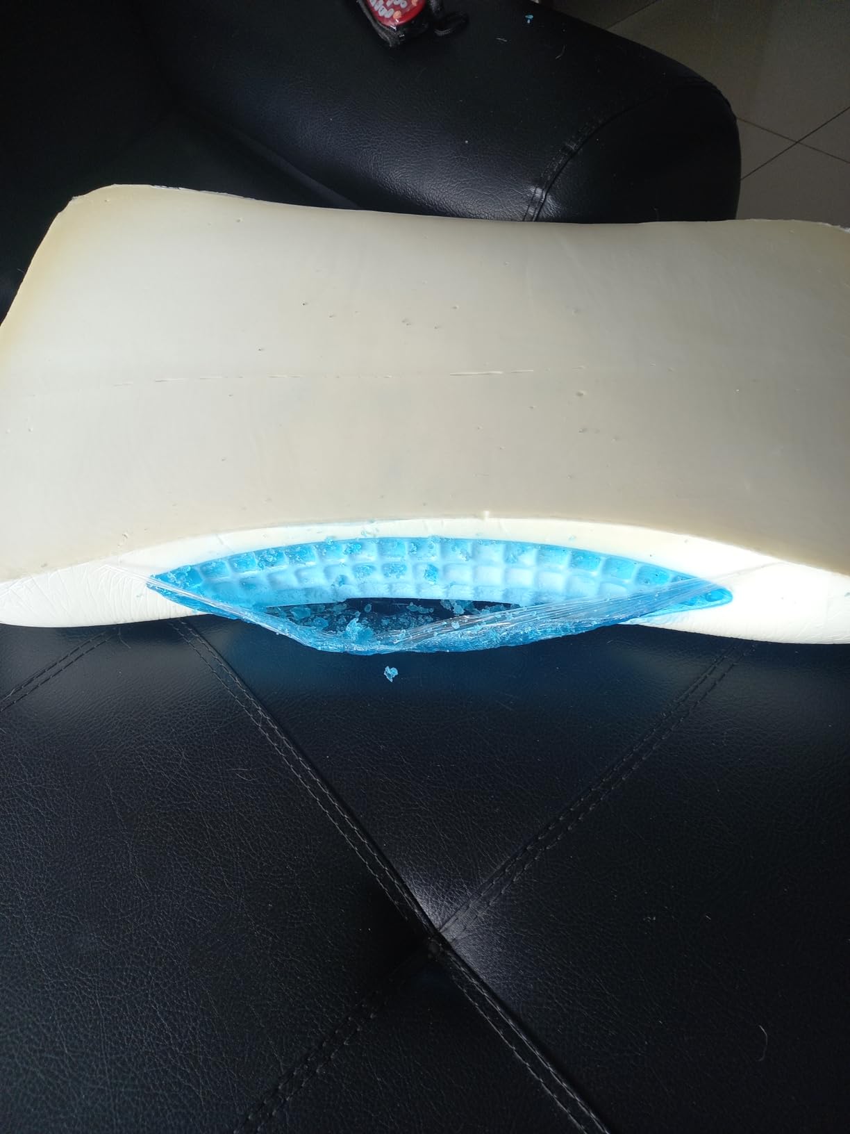 EUCIOR Cooling Gel Pillow - Memory Foam Cooling Gel Orthopedic Pillow, Queen Size customer photo 2