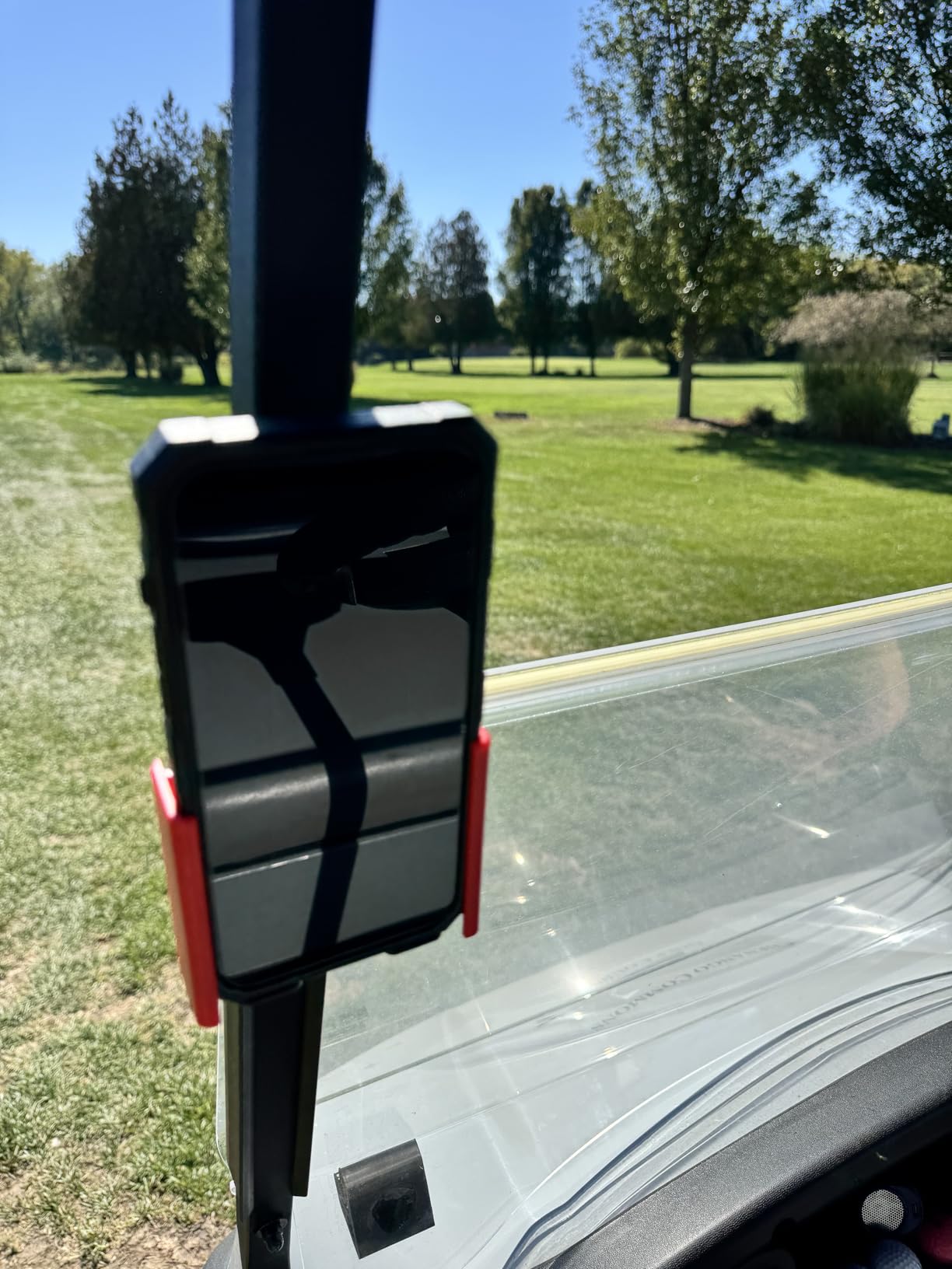 Strap Style Golf Cart Phone Holder, Golf Cart Phone Mount by Desert Fox customer photo 1