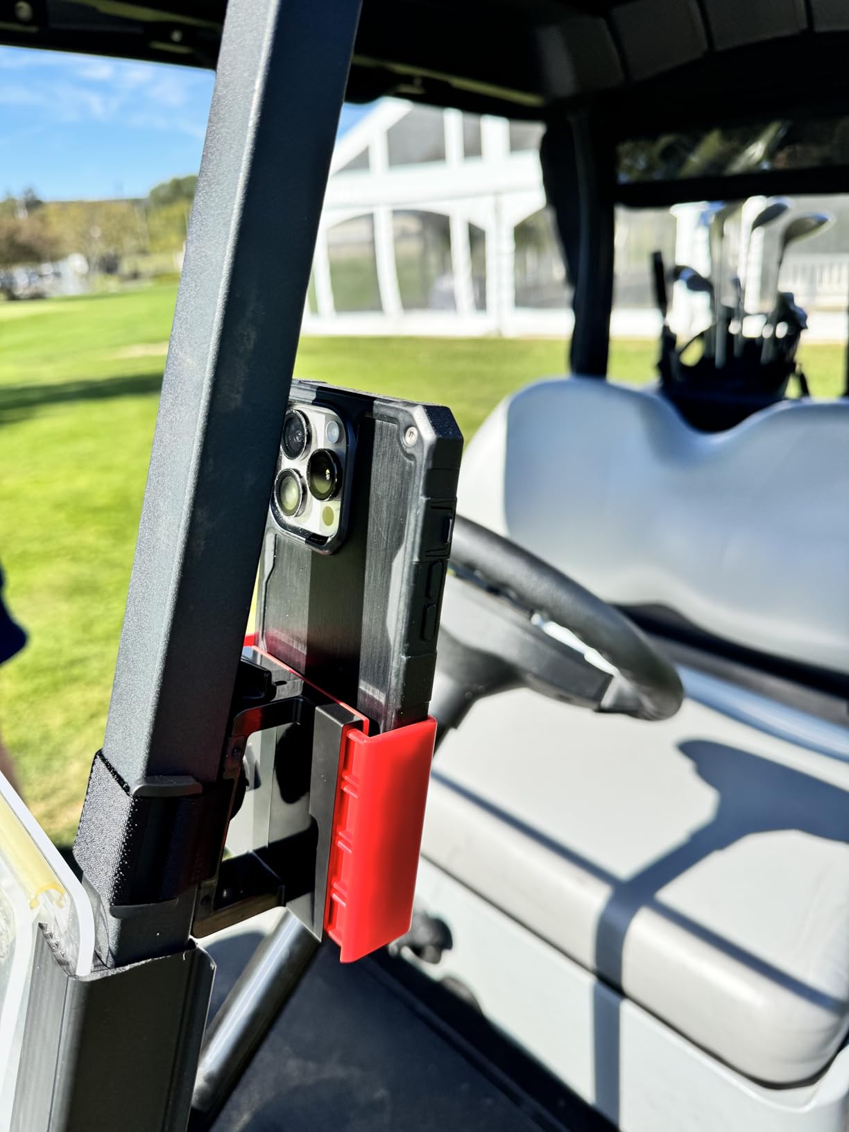 Strap Style Golf Cart Phone Holder, Golf Cart Phone Mount by Desert Fox customer photo 2