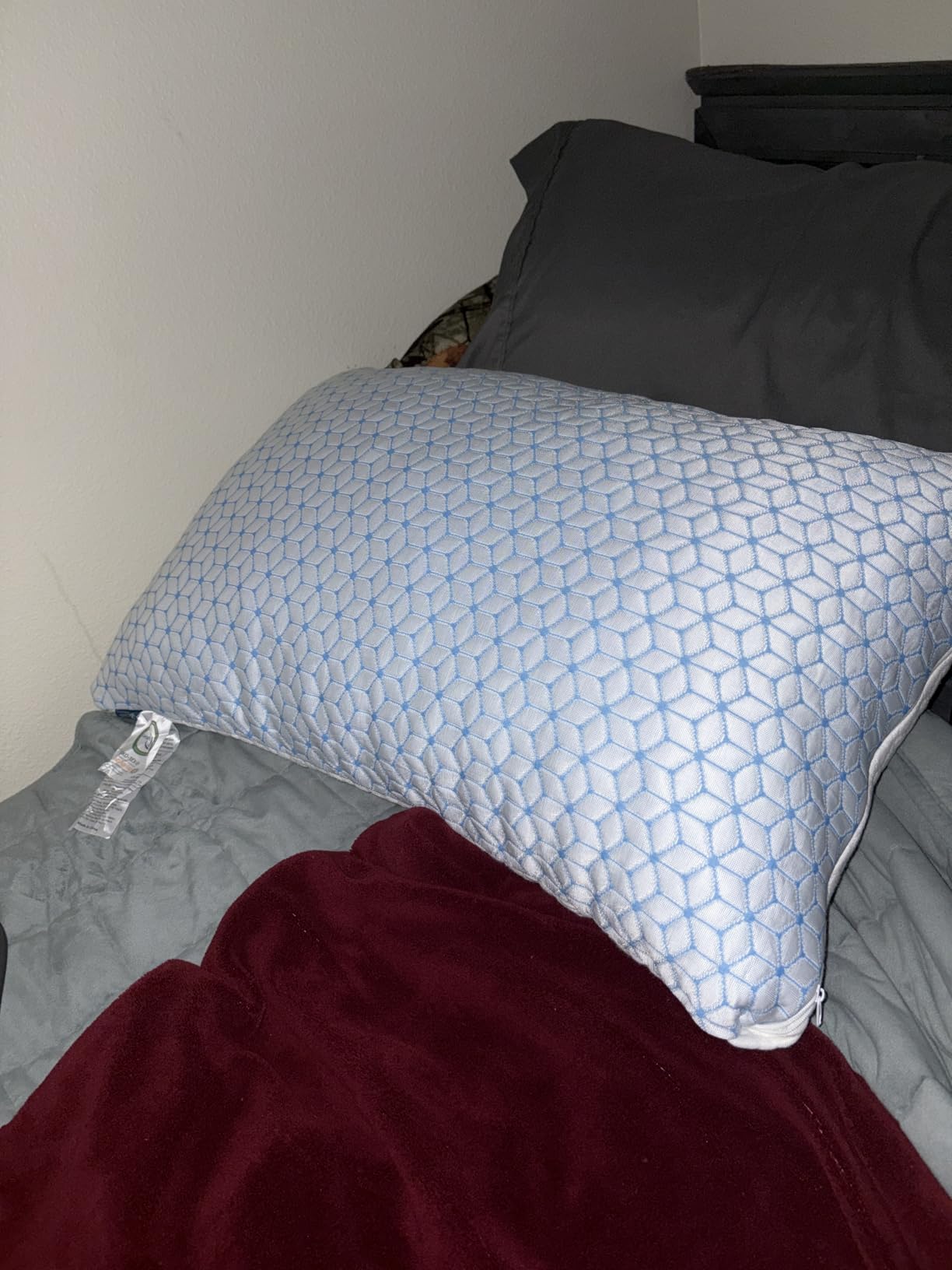 Love Attitude King Size Pillows, Shredded Memory Foam Pillows King 2 Pack | Firm and Cooling Pillows King Size Set of 2, Firmness Adjustable for Side Back Stomach Sleepers customer photo 2