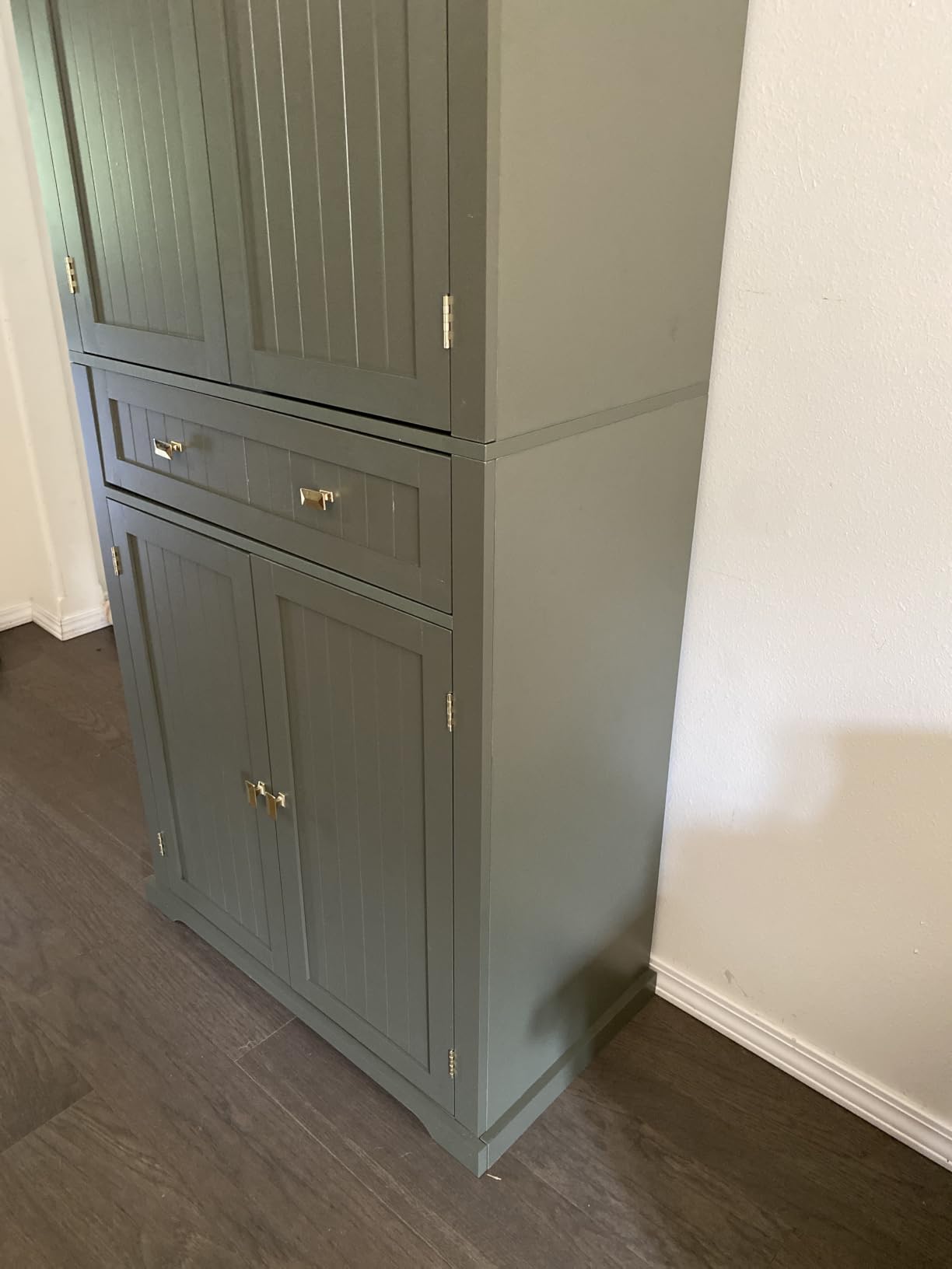 VASAGLE Pantry Cabinet, Freestanding Tall Cupboard with a Drawer customer photo 2