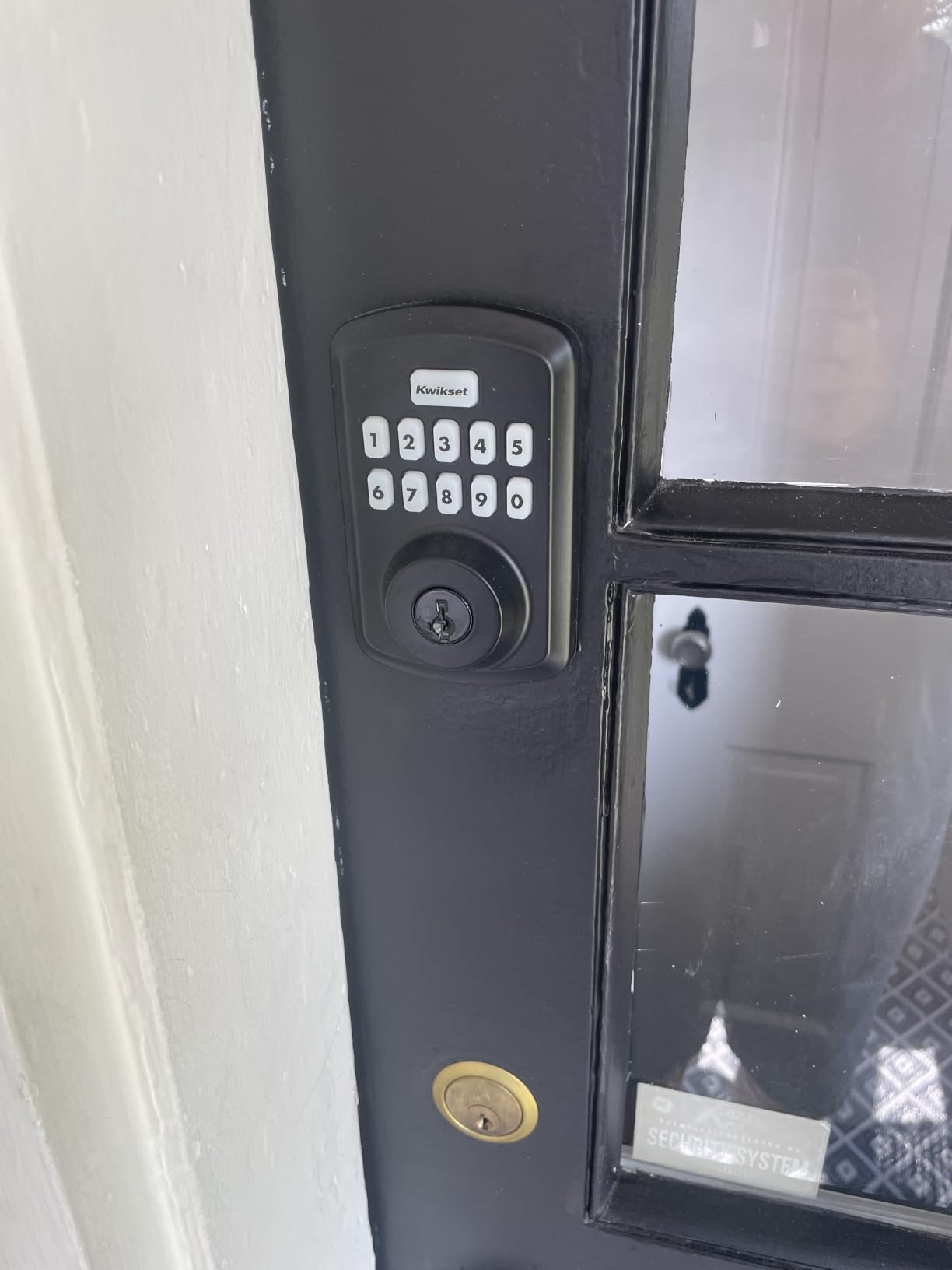 Kwikset Powerbolt 250 10-Button Keypad Matte Black Transitional Electronic Deadbolt Door Lock, Featuring Convenient Keyless Entry, Customizable User Codes and Auto-Locking customer photo 2