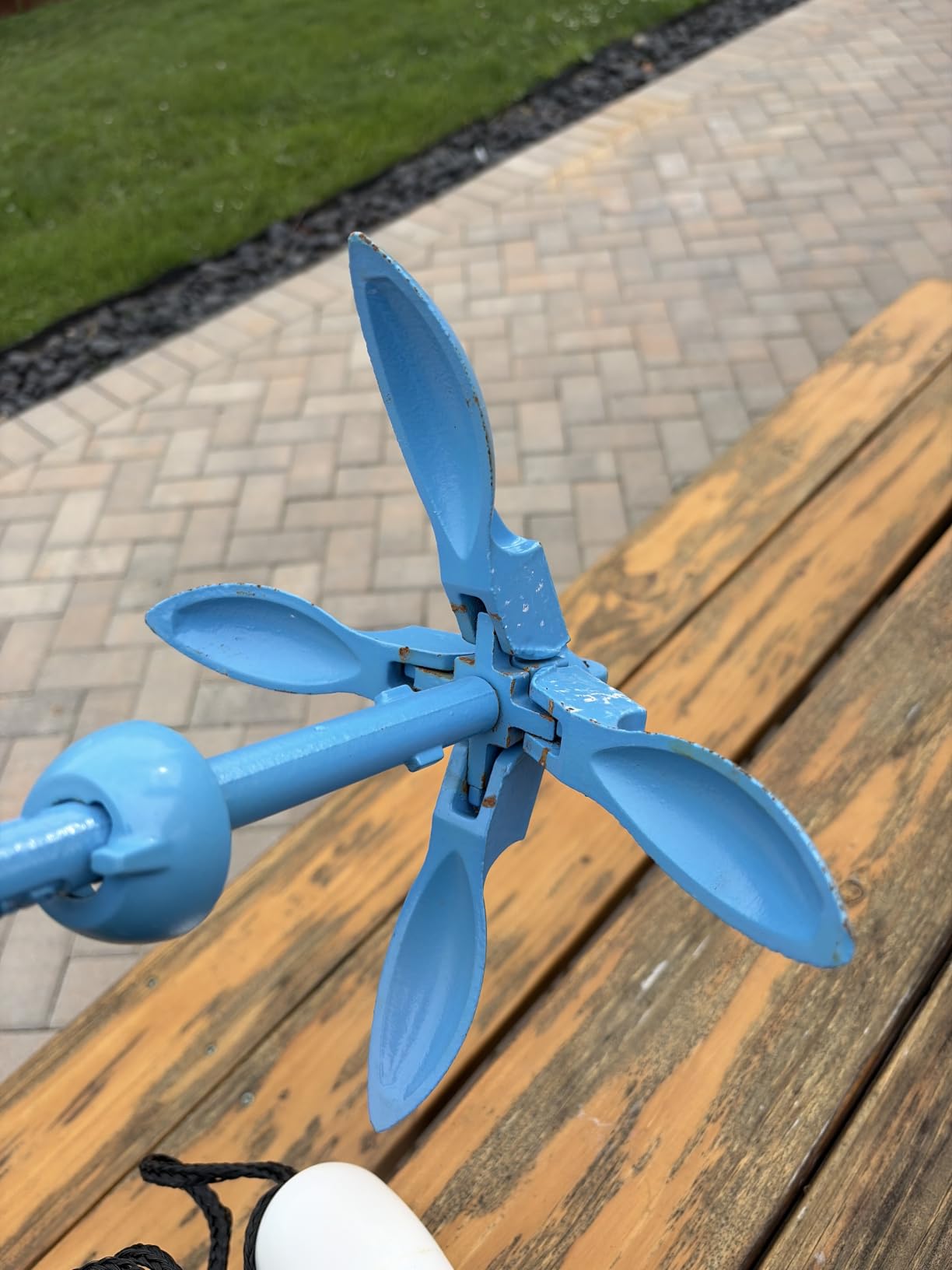 Kayak Anchor, 3.5 LB Folding Anchor System, Paddle Boards, Jet Skis & PWC | Complete Best Marine Anchor Kit for Kayaks, Canoes, SUP Paddleboards, and Small Boats. Includes Longer Rope for Stronger Hold customer photo 1