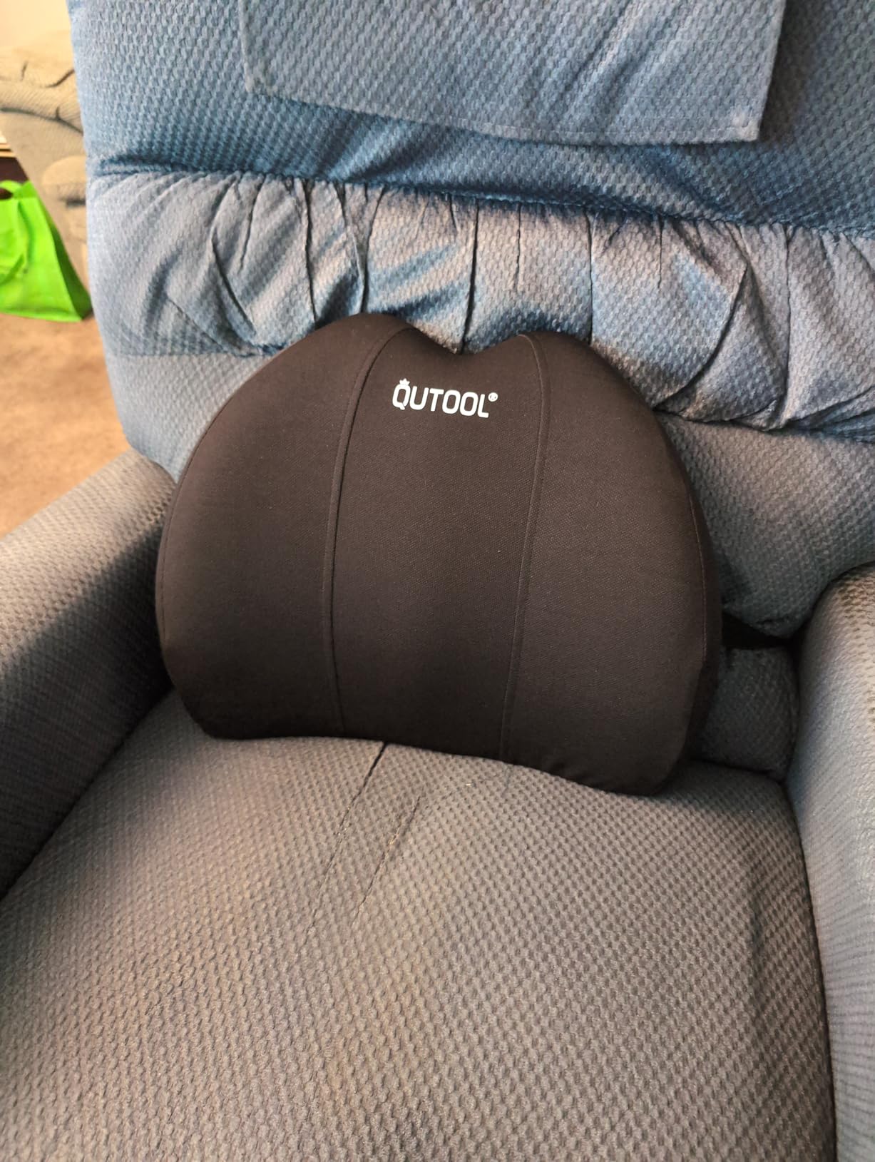 QUTOOL Patented Lumbar Support for Office Chair Pressure Relief | Improve Posture Ergonomic Lower Back Support Pillow with Adjustable Straps, High-Density Memory Foam, Long Sitting Comfort customer photo 1