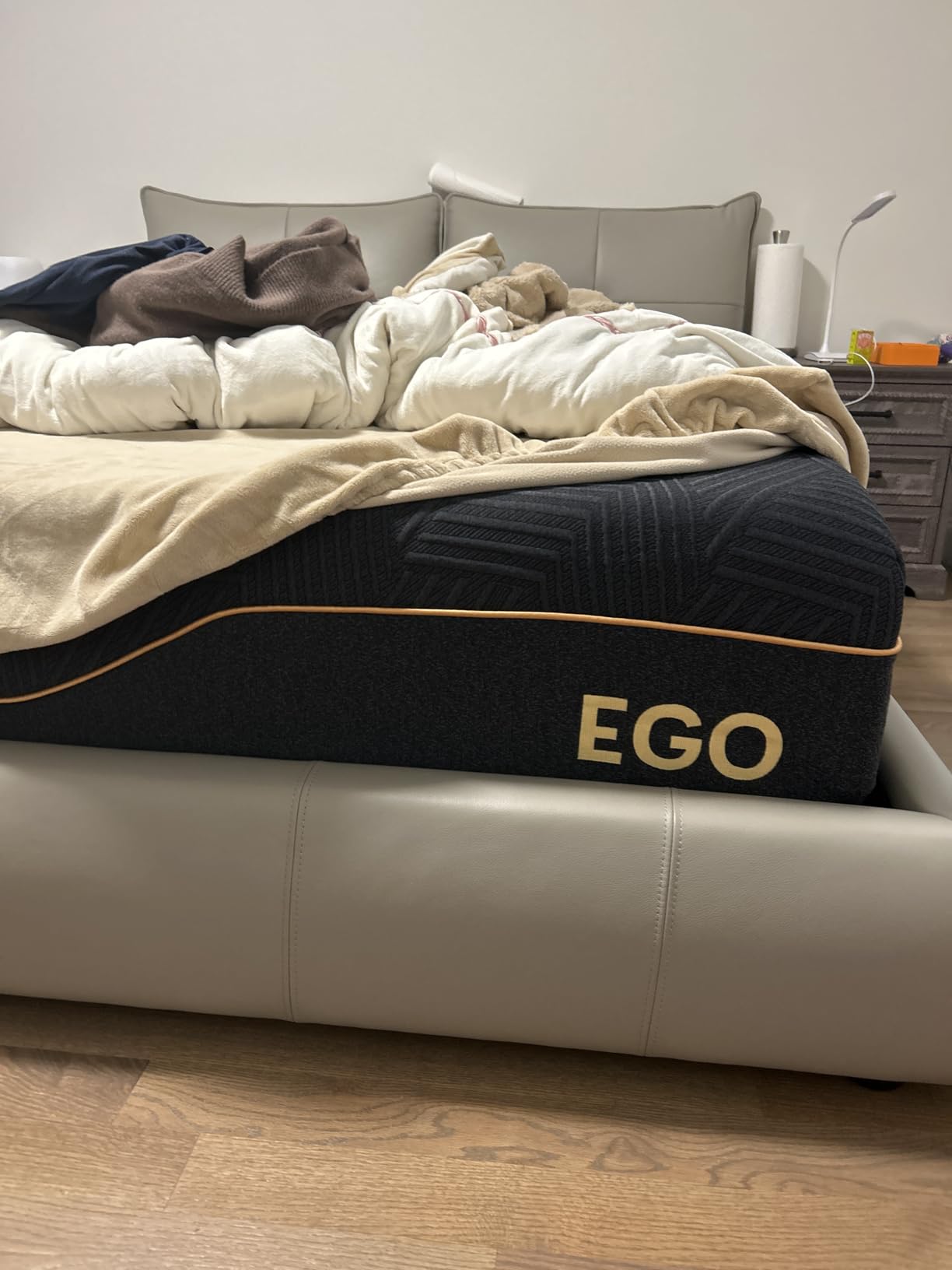 MLILY EGOHOME Queen 14 inch Memory Foam Mattress for Back Pain Relief Firm | Fiberglass Free, Copper Gel Infused, Graphene-Cool-Tech Cover, ICA Endorsed, CertiPUR-US, Motion Isolation, Mattress in a Box customer photo 2