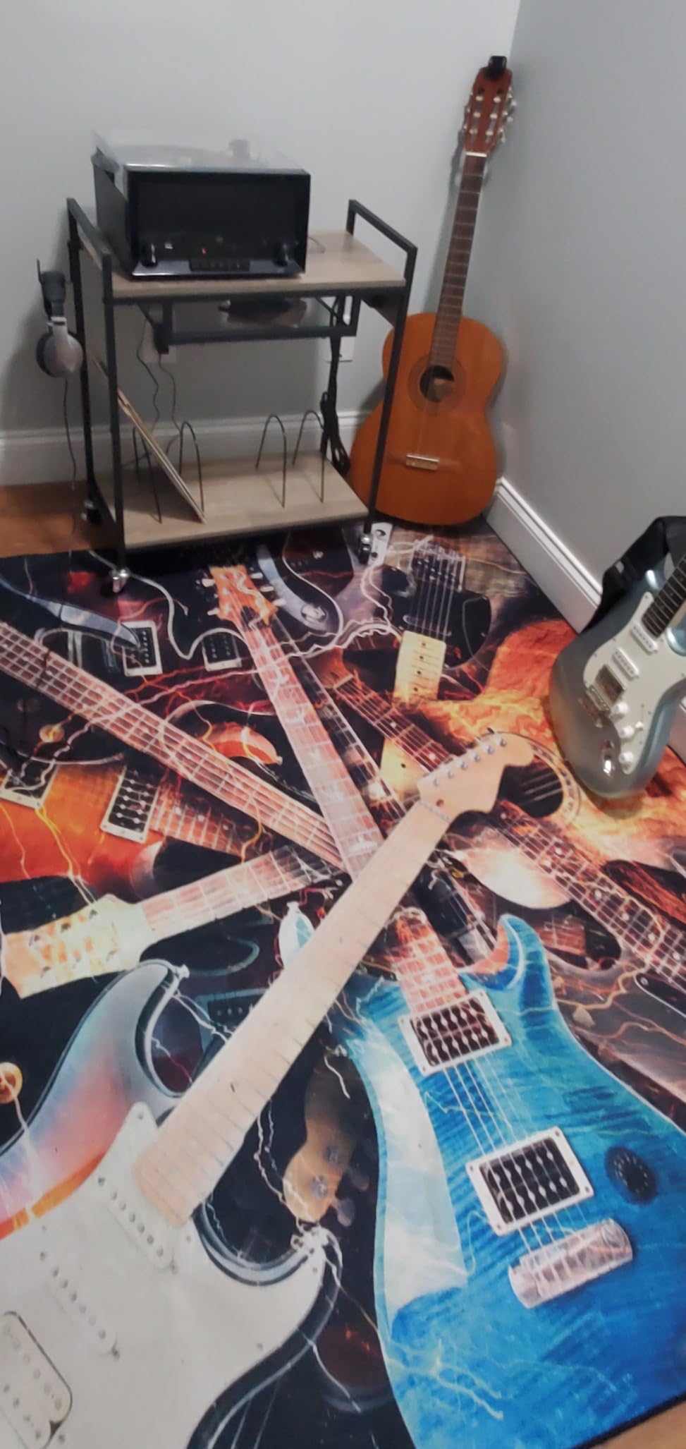 Large Area Rug Carpet Floor Washable Mats Rugs 5'x6' for Living Room Bedroom Home Decor Music Notes customer photo 2