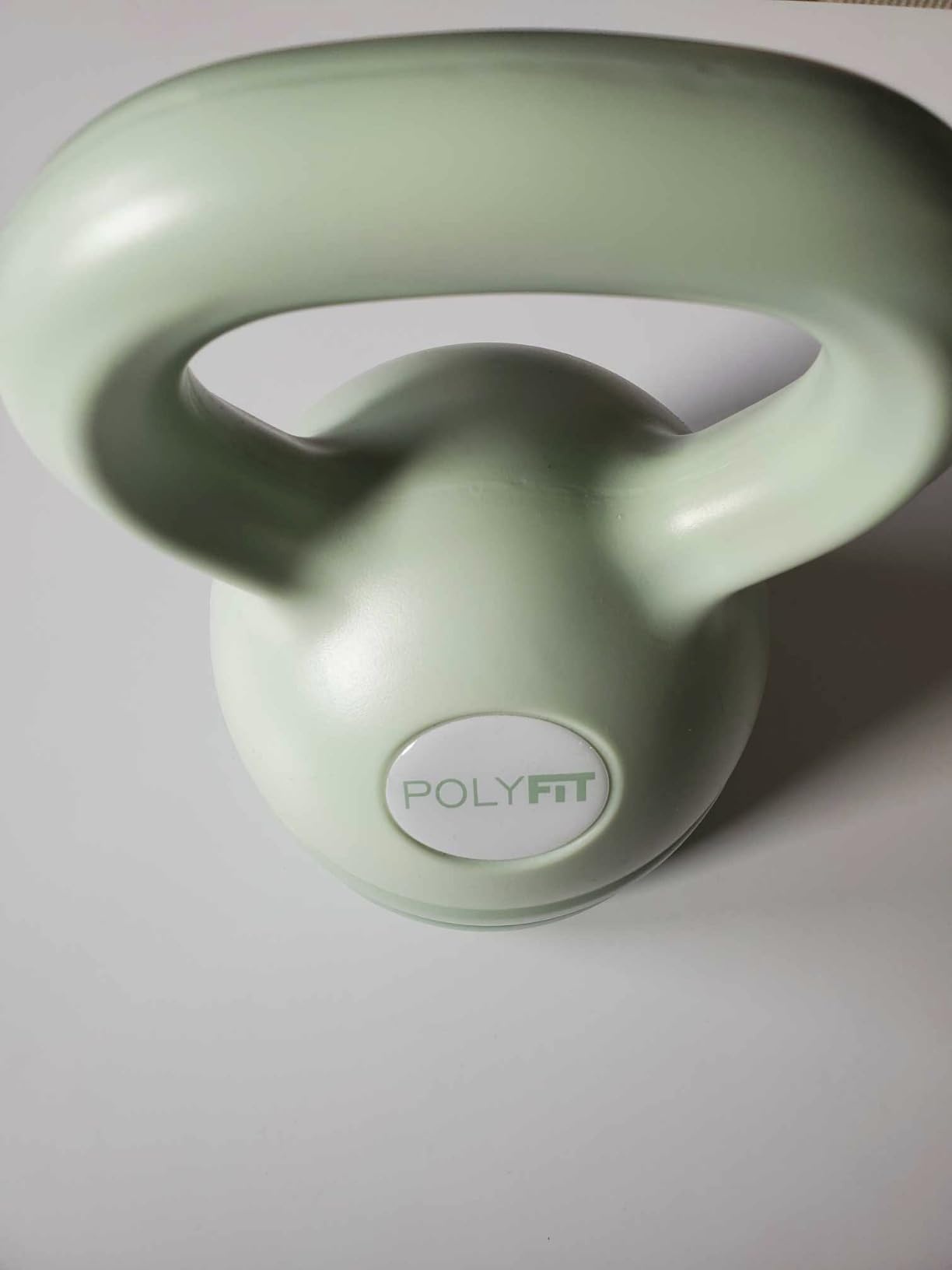 Polyfit Adjustable Kettlebell | 5 lb - 12 lb | Kettlebells Weights Set for Home Gym | Kettle Bell Sets for Women at Home | 3-in-1 adjustable design, 5/8/12 lb settings, non-slip PE coating, compact home gym storage, workout guide included customer photo 1