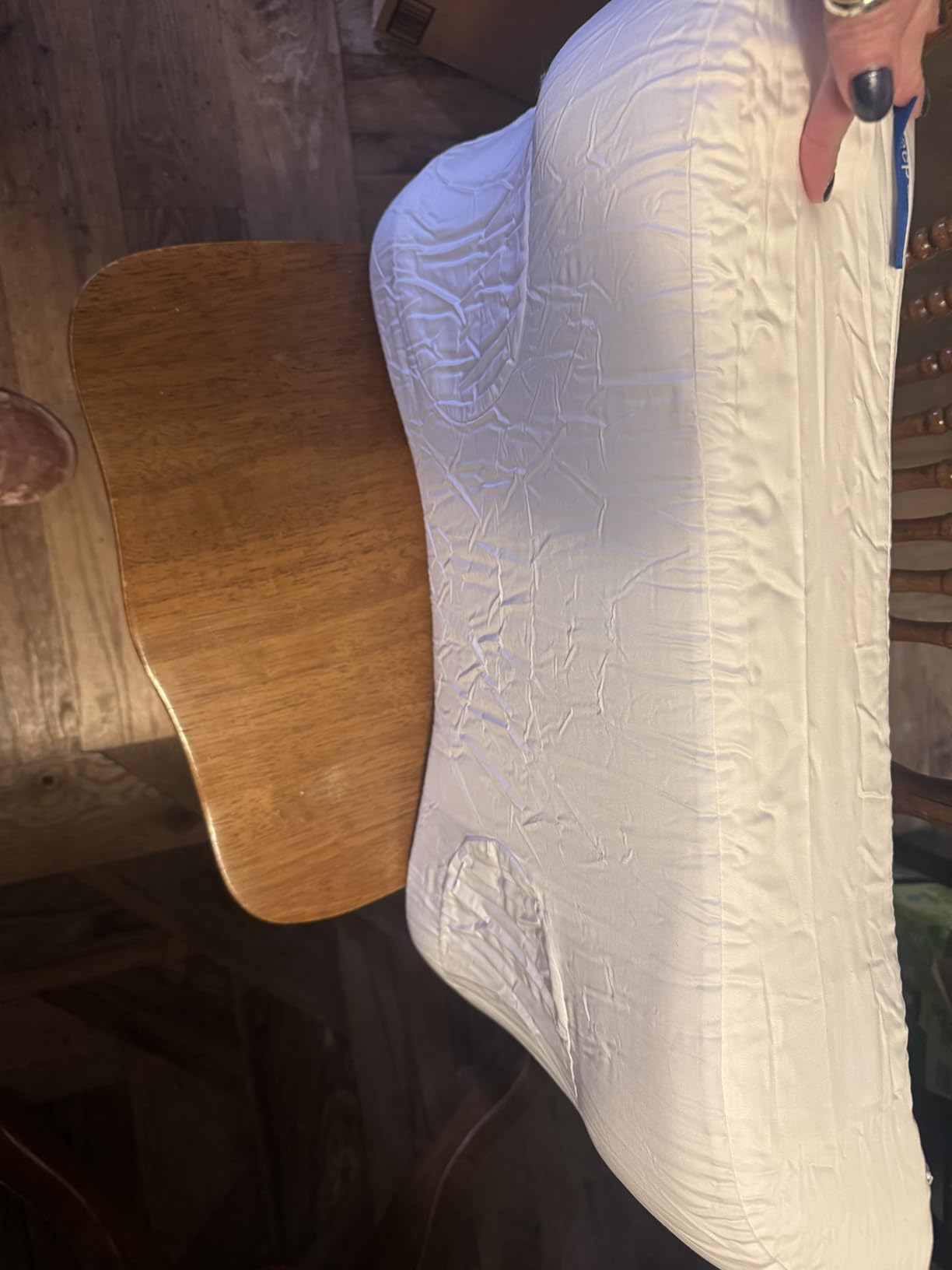 Flawless Face Beauty Pillow - Anti-Aging & Anti Wrinkle Memory Foam Neck Pillow - Cervical Pillow for Neck and Shoulder Pain Relief with 100% Bamboo Pillowcase - Perfect for Back and Side Sleepers customer photo 1