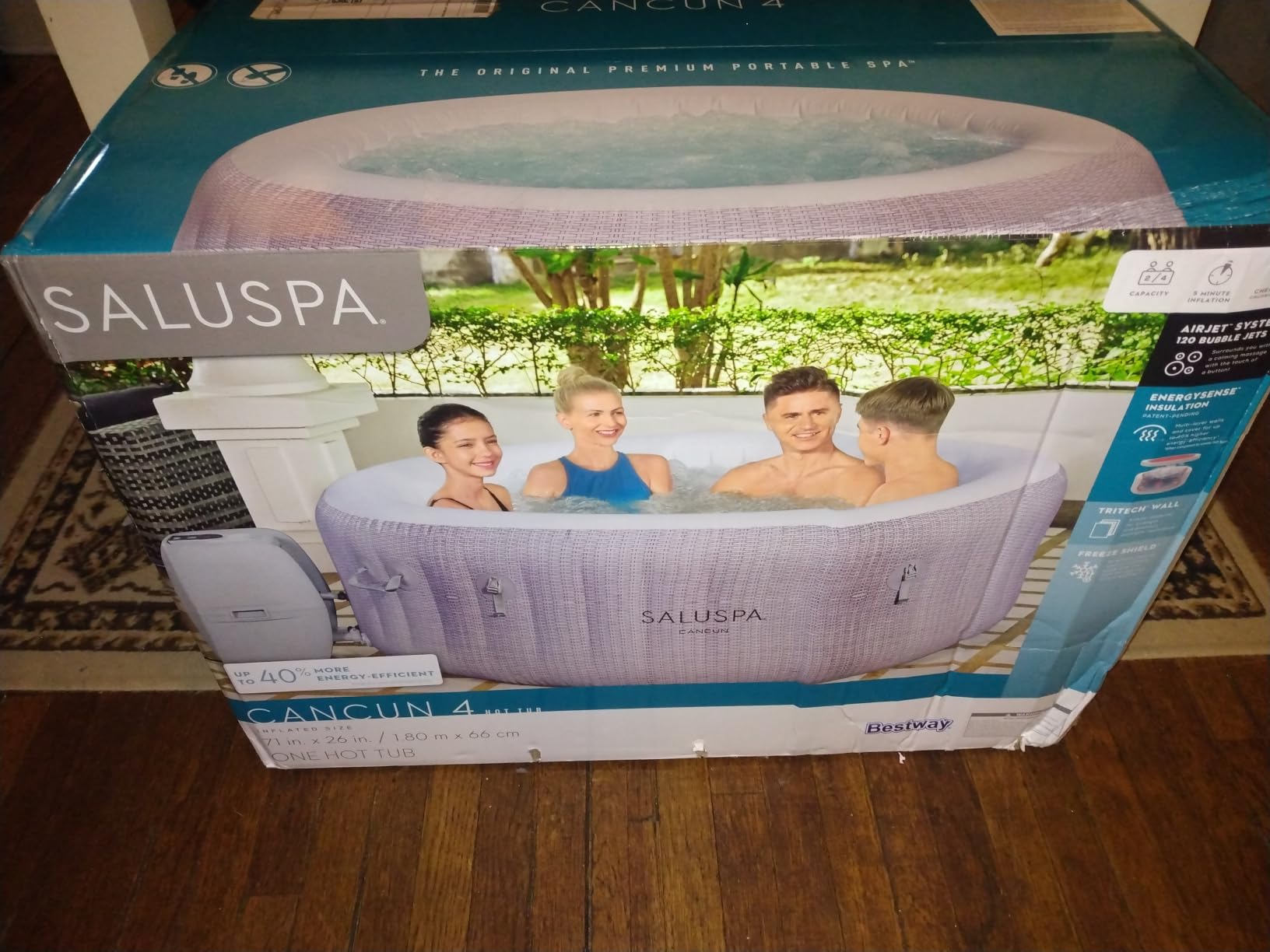 Bestway SaluSpa Aruba Energy-Efficient AirJet 2-3 Person Inflatable Hot Tub customer photo 2