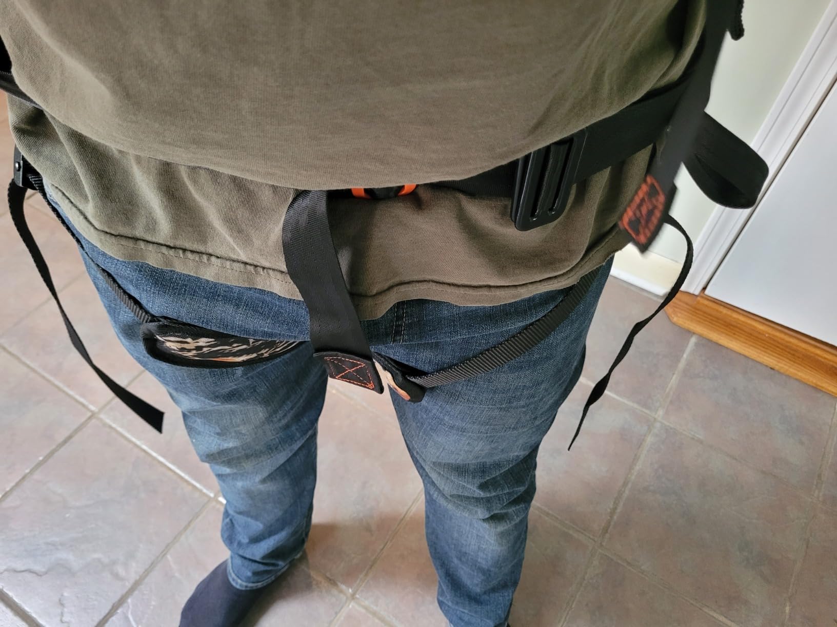 Kalkal Tree Stand Harness, Hunter Safety System with Whistle Aid, Adjustable Lightweight Hunting Harness for Hunting M/L/XL customer photo 2