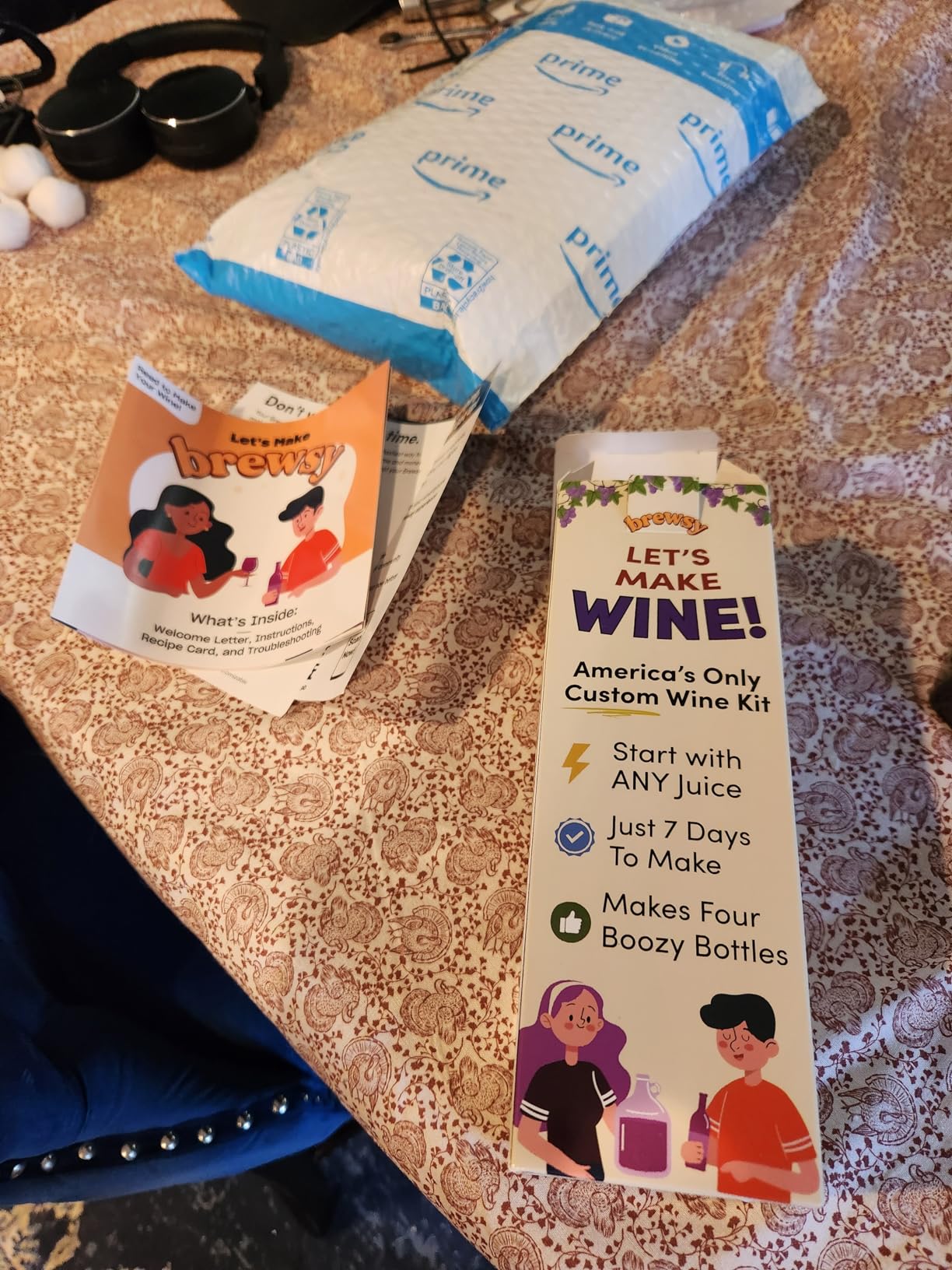 Brewsy Starter Kit for Wine Making - Custom Wine Kit - 4 Bottles in 9 Days - Red or White Wine - Use Any Juice customer photo 1
