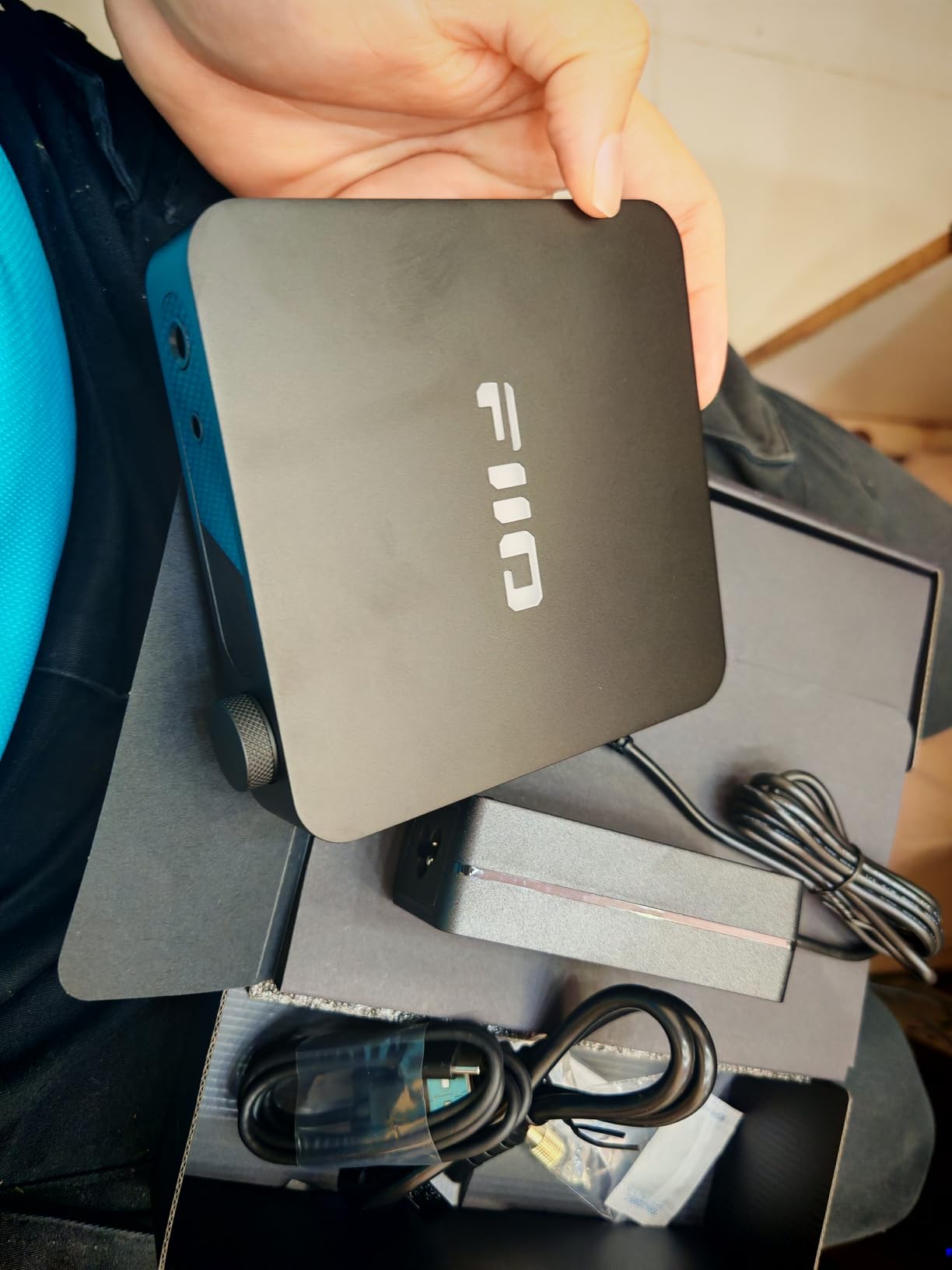 FiiO K11 DAC and Headphone Amplifier for Home Audio or PC, 6.35mm and Balanced 4.4mm, RCA, Coaxial, Optical, 1400mW, 384kHz/24Bit DSD256 (Silver) customer photo 2