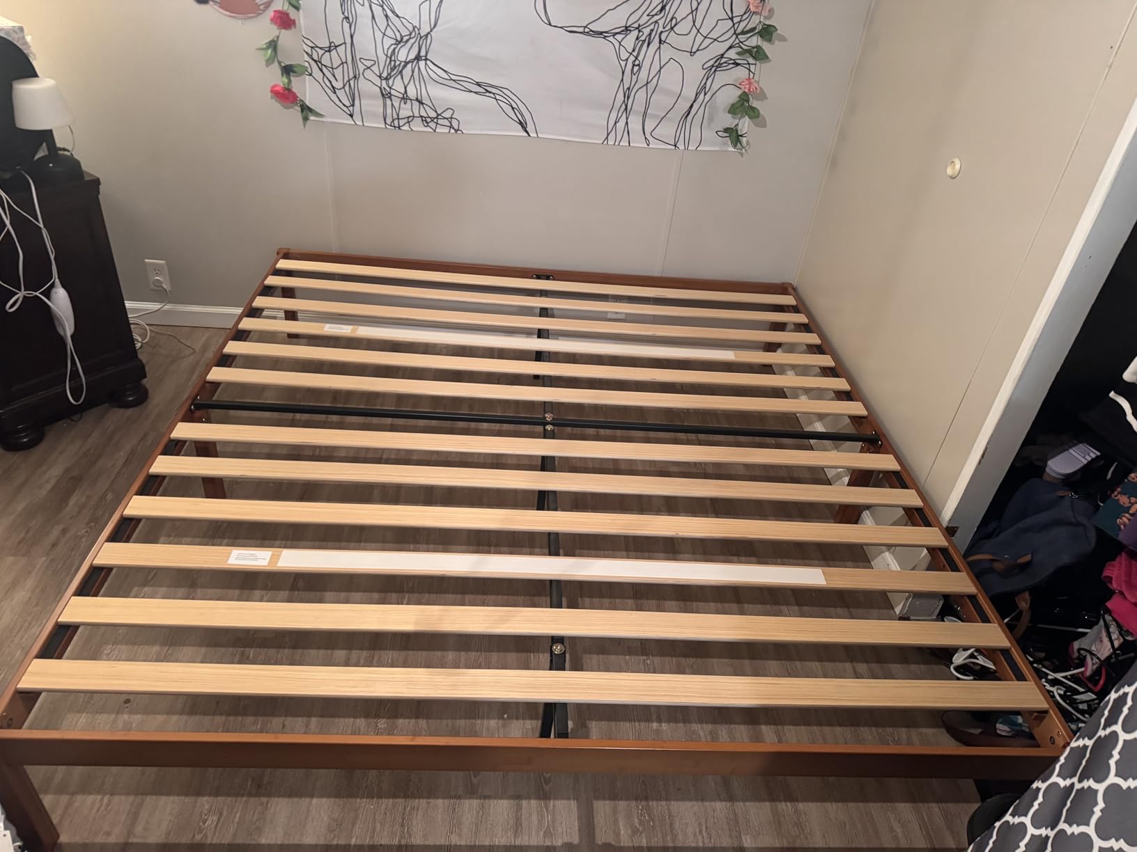 Zinus 14 Inch Ellie Bamboo Platform Bed Frame, No Box Spring Needed, King | Wood Slat Support, Easy Assembly, Minimalist Design, Durable Construction, Ample Underbed Storage, Brown customer photo 2