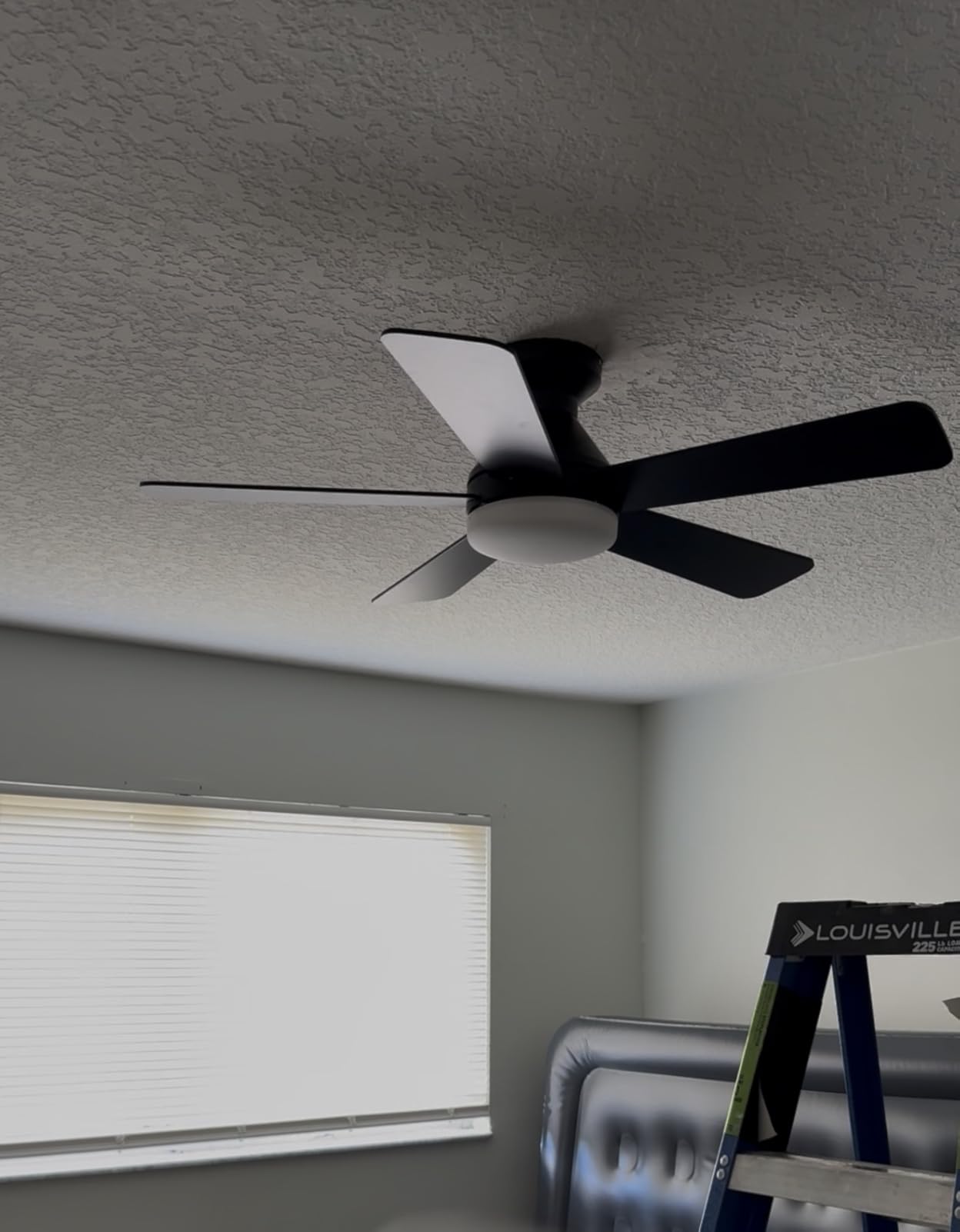 addlon 42 Inch Black Low Profile Ceiling Fans with Lights and Remote customer photo 1