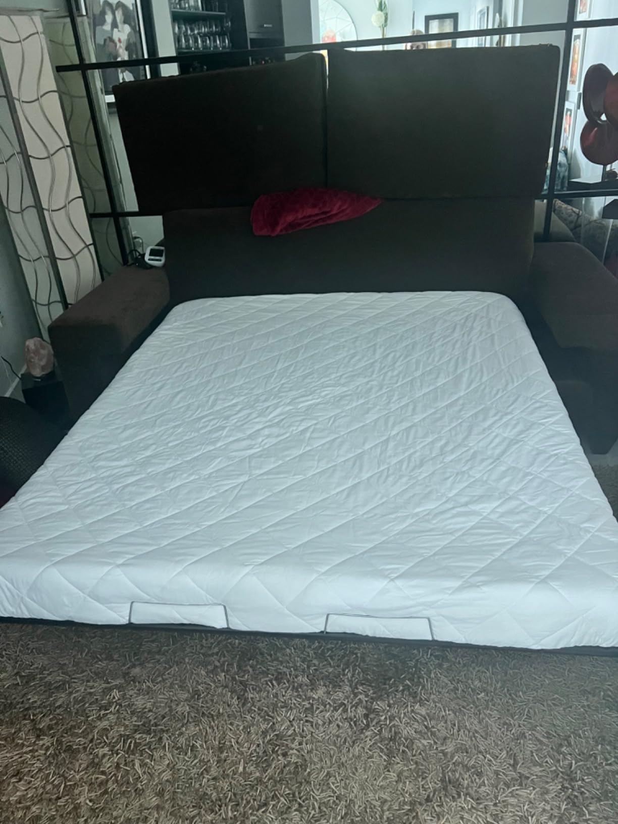 4.5 Inch Cold Gel Memory Foam Mattress Replacement for Sleeper Sofa and Couch Beds - Queen Size CertiPUR-US Certified (Sofa Not Included) customer photo 2