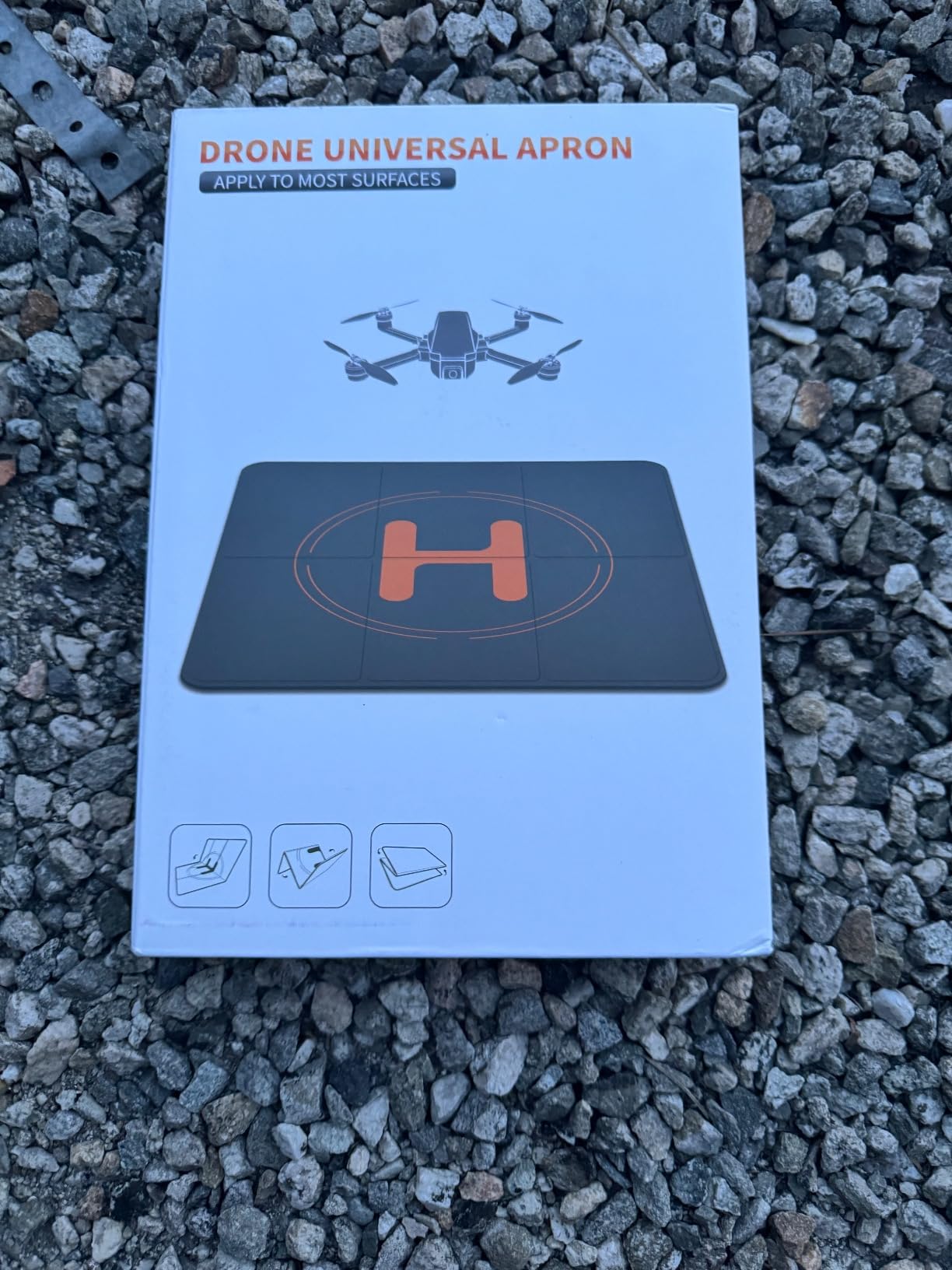 Holy Stone Drone Landing Pad, Holy Stone 50cm/19.68in Universal Portable Luminous Waterproof Foldable Helipad for RC Drones Helicopter, DJI Phantom 3/4/Mavic/Inspire customer photo 1