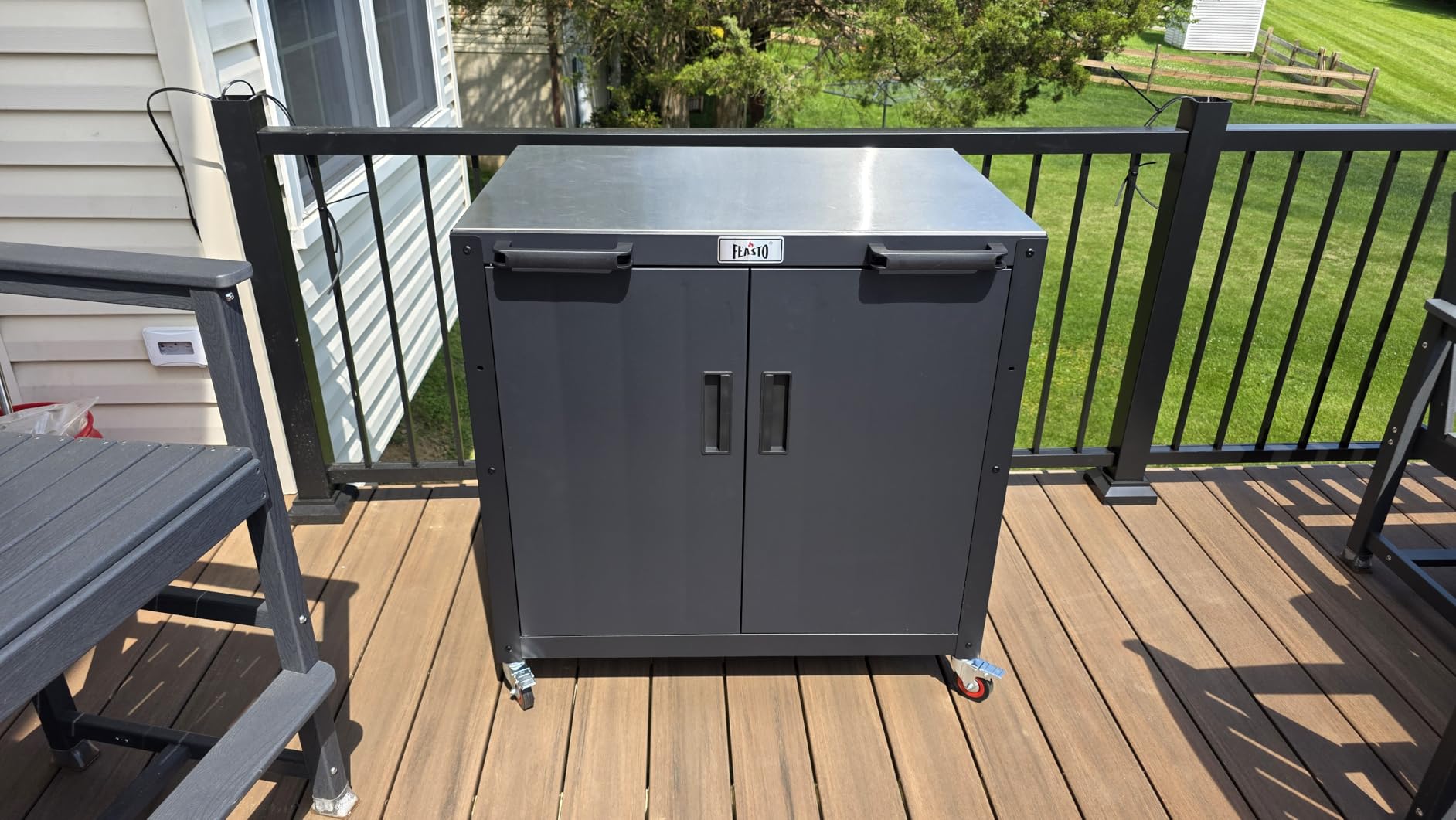 Feasto Modular Outdoor Kitchen Island with Storage and Stainless Steel Top customer photo 1