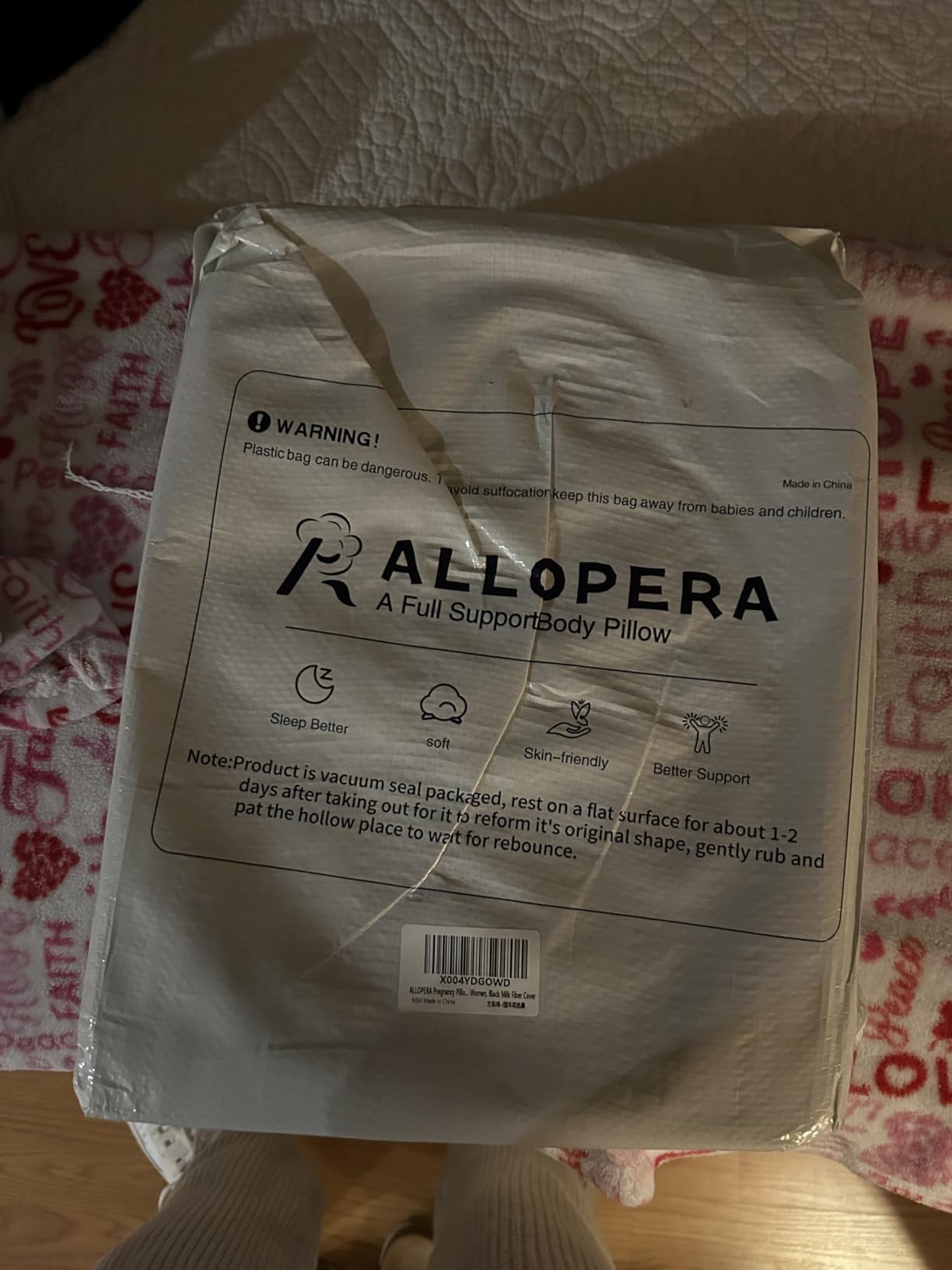 ALLOPERA U Shape Pregnancy Pillow - Full Body Maternity Pillow for Sleeping customer photo 2