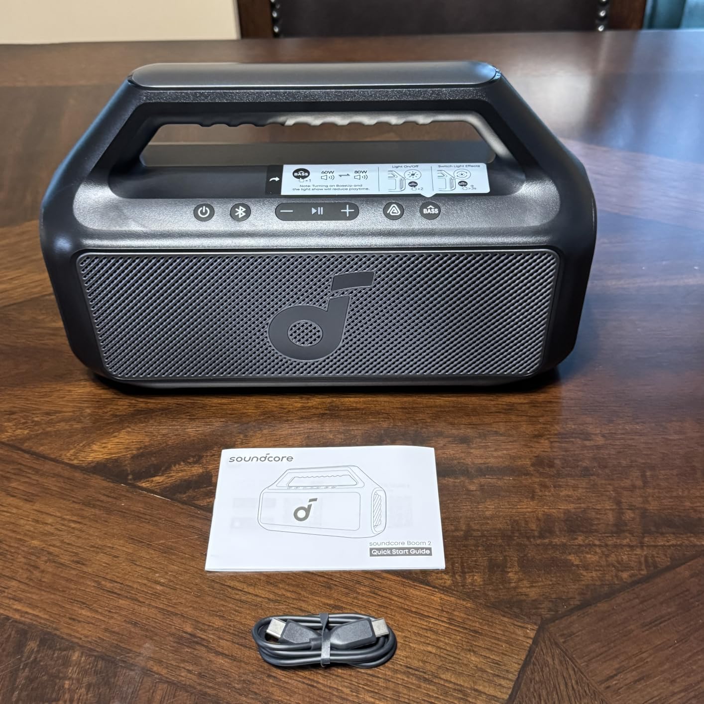 Soundcore Boom 2 by Anker, 80W Outdoor Bluetooth Speaker, 24H Playtime customer photo 2