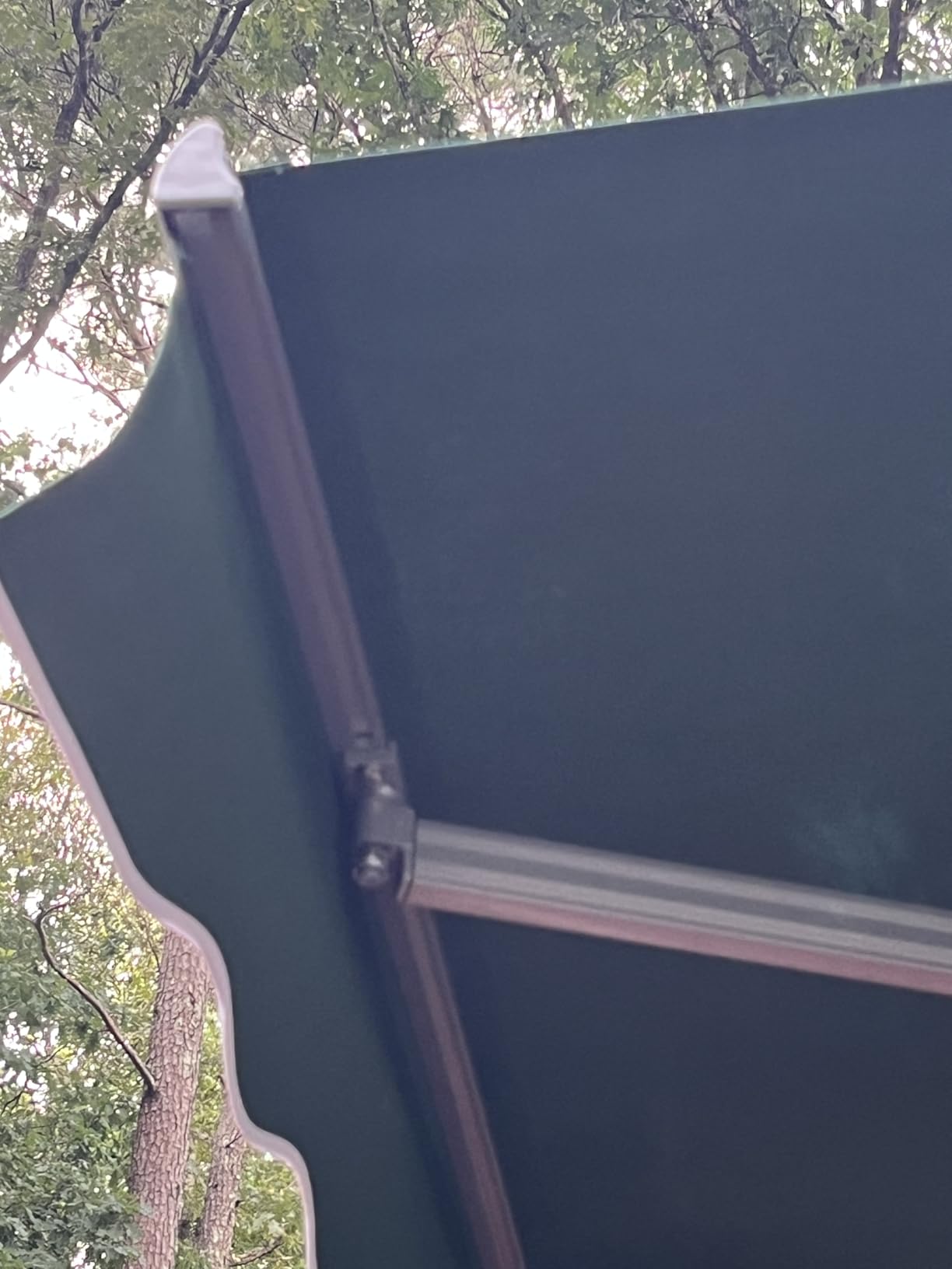 MCombo 12x8ft Manual Retractable Patio Awning Sunshade Canopy (Grey) customer photo 1