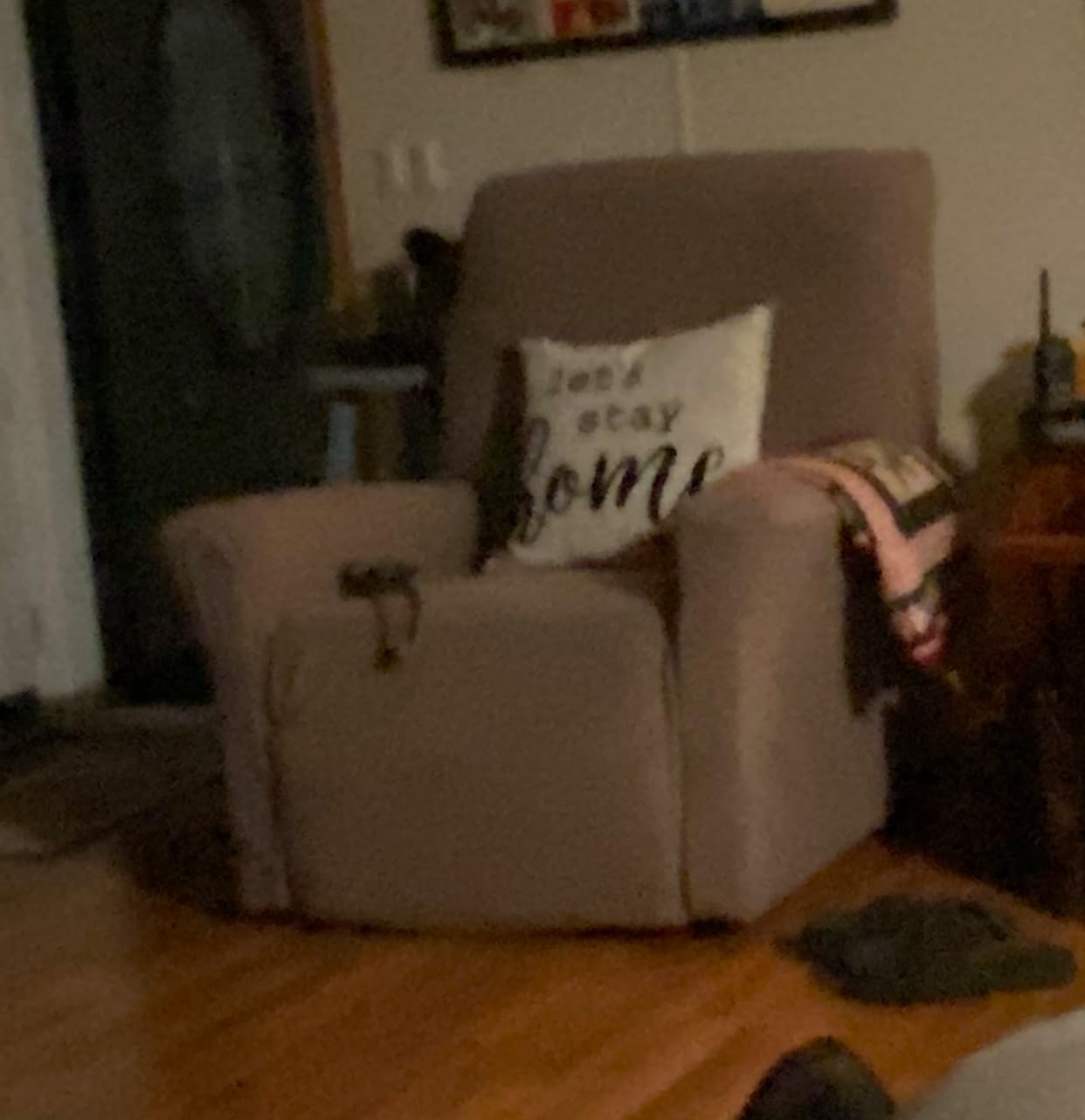 Power Lift Recliner Chair Cover, Stretch Slipcover with Side Pocket (Burgundy) customer photo 1