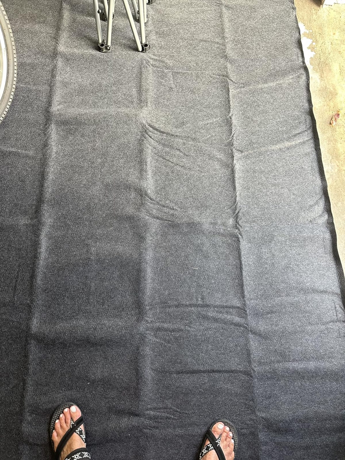 VEVOR Garage Floor Mat, 7.5'x20' Oil Spill Mat Waterproof Protection from Water Snow Rain Mud and Oil for Under Car, Non-Slip Containment Mat with TPE Anti-Leak Backing & Easy Clean & Cuttable customer photo 2