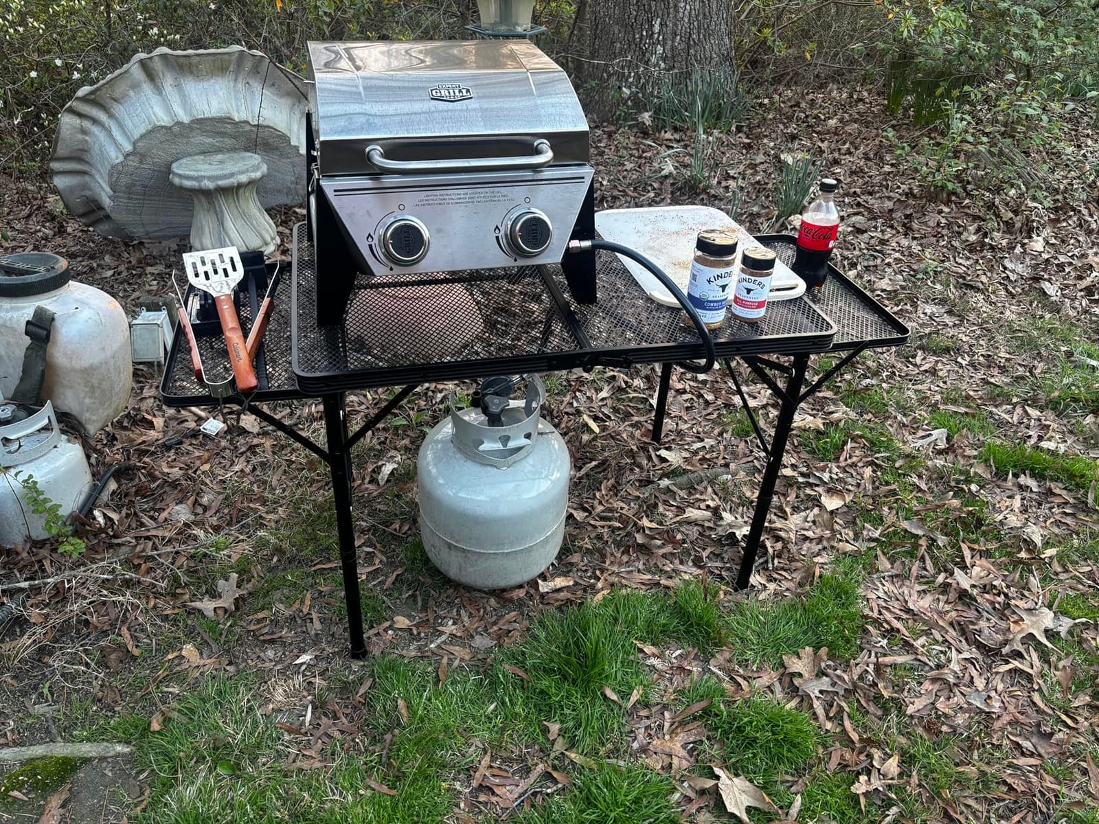 WildFinder Folding Table with 2 Wing Panels, 3x2 FT Foldable Camping Table | Height Adjustable Folding Grill Table with Mesh Desktop & Mesh Bag, Portable Outdoor Table for Picnic,Camping,BBQ,Beach customer photo 2