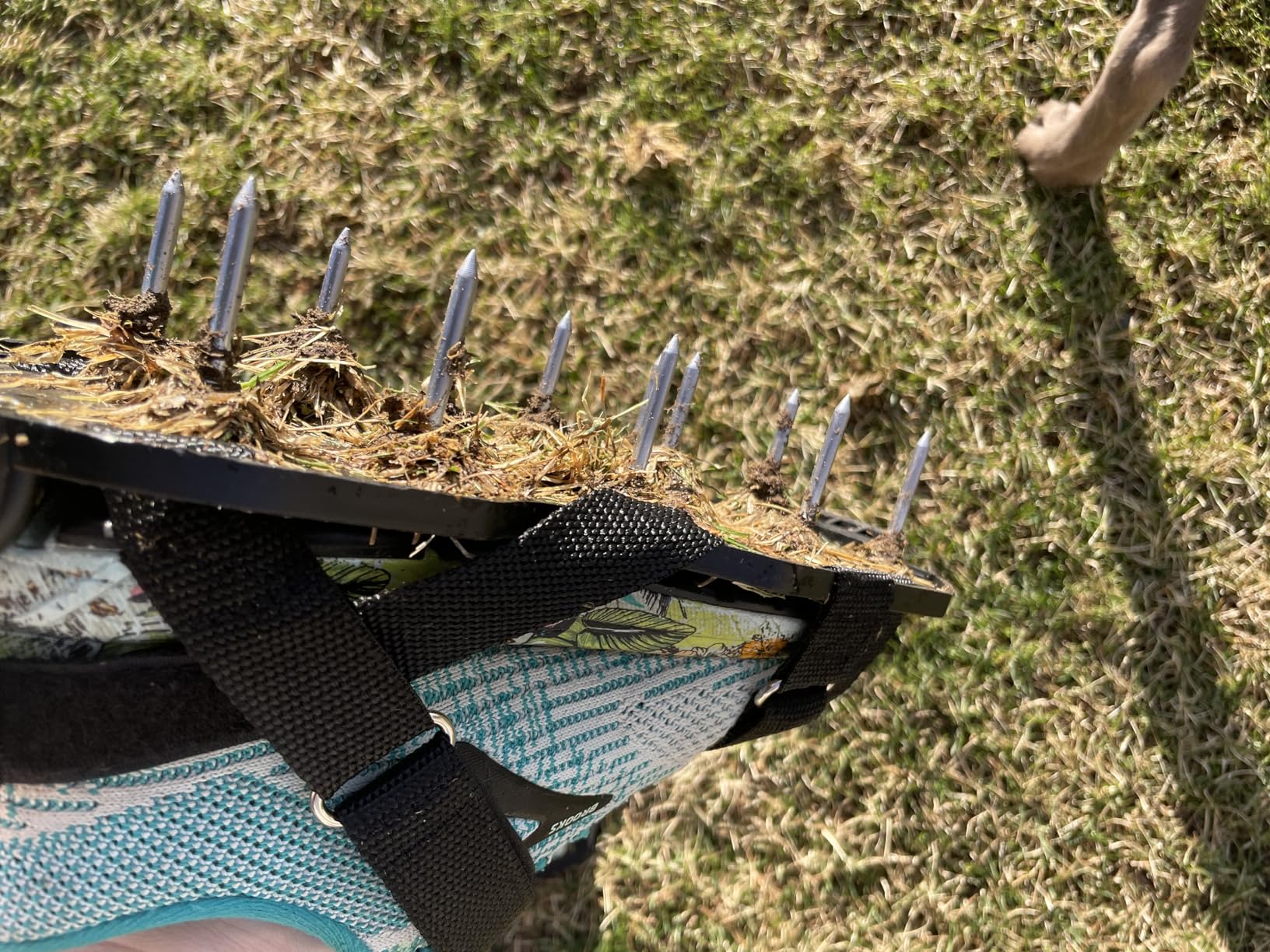 Lawn Aerator Shoes Pre‑Assembled with Secure Dual Instep Straps for Lawn customer photo 2