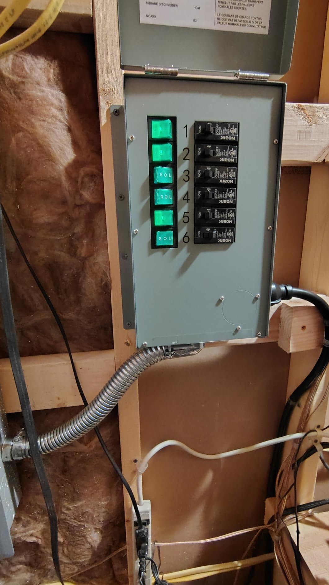Nature's Generator Transfer Switch 6 Circuits 120V 30A Non-Automatic UL Power Transfer Kit (Indoor) customer photo 1