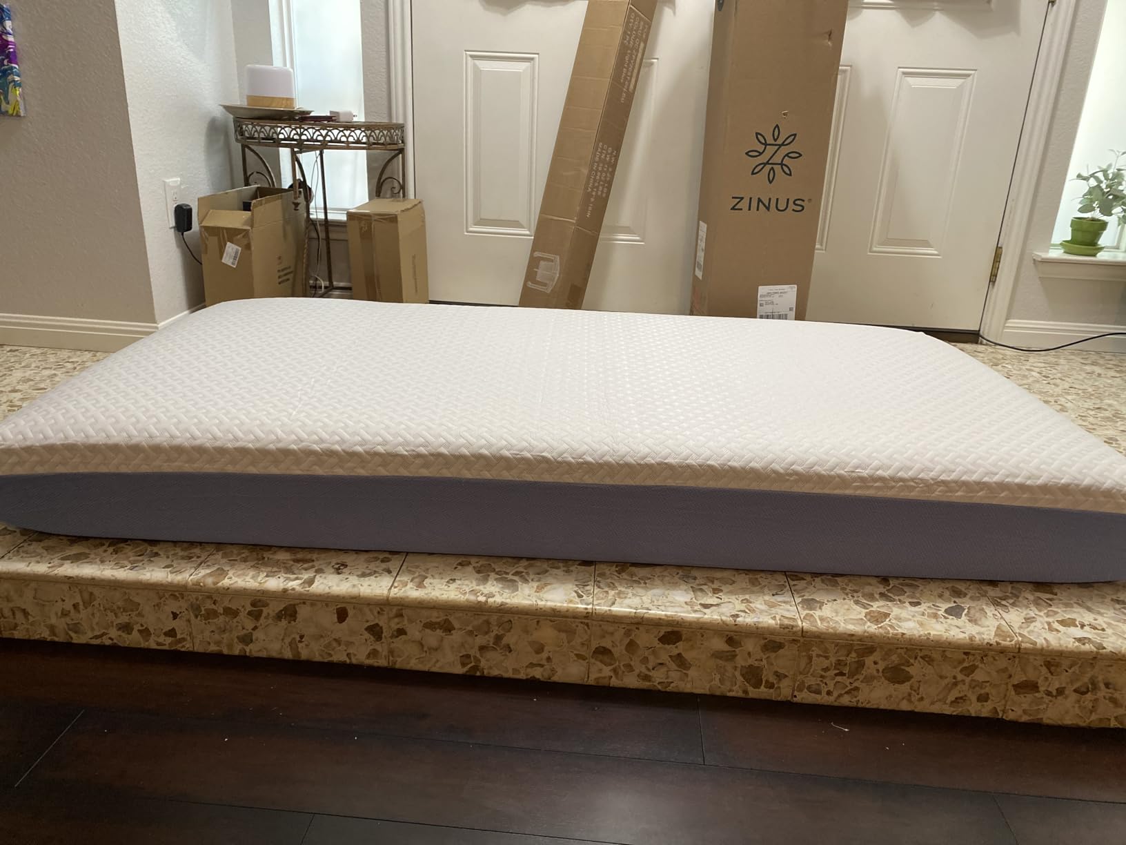 Zinus 8 Inch Twin Cooling Essential Memory Foam Mattress, Medium Feel Designed for Cooler Sleep, Soothing Pressure Relief, Just-Right Medium Feel, CertiPUR-US & OEKO-TEX Certified Materials customer photo 2