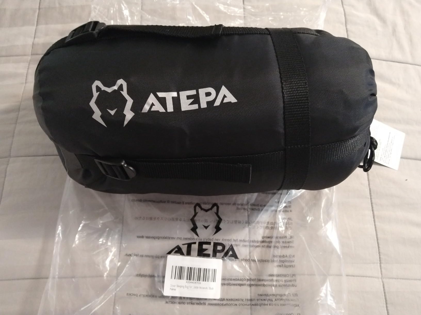 ATEPA Down Sleeping Bag, 650FP / 700FP Recycled, 3-Season | ISO Limit 45F / 33.8F, Pad Attachment System, Ultralight & Compact, Compression Sack Included, Backpacking, Camping, Hiking customer photo 1