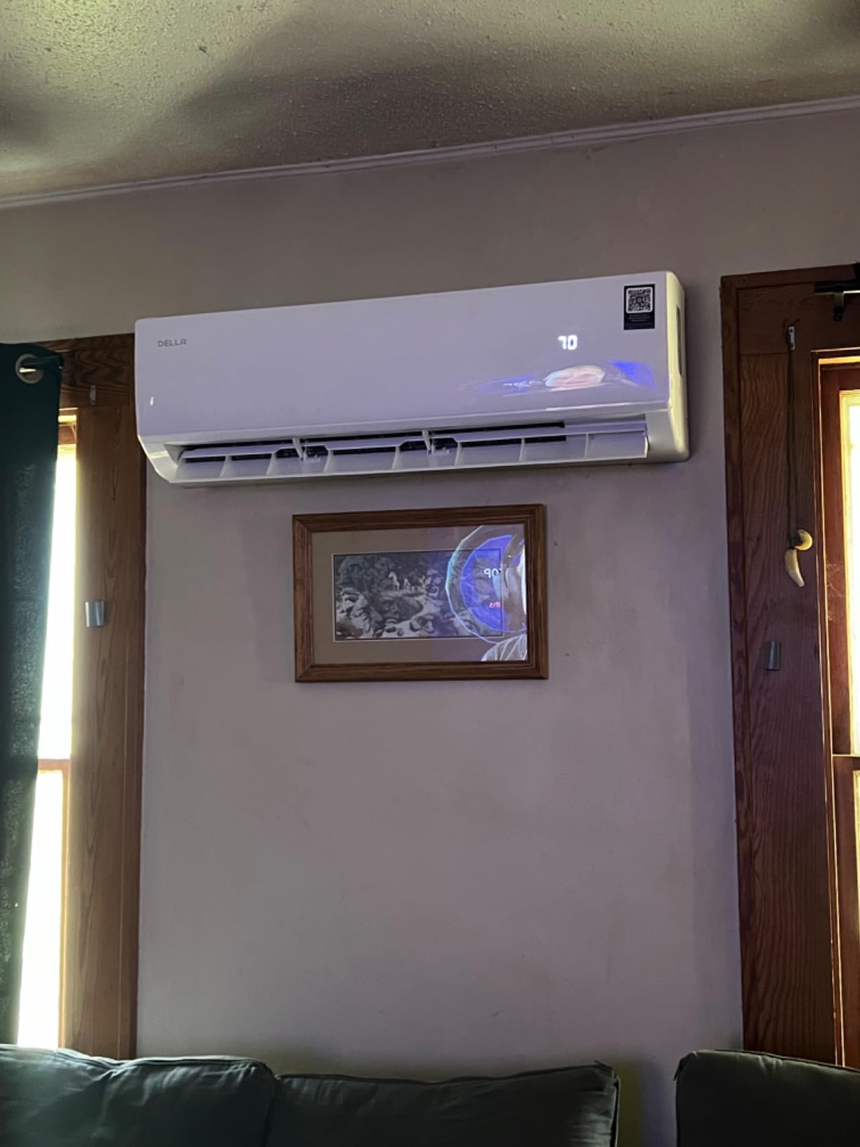 DELLA Econo Series 23000 BTU Mini Split Air Conditioner 17 SEER2, 230V Cools up to 1500 Sq. Ft, Works with Alexa and Wifi, Heater Ductless Inverter System with Heat Pump,16.4ft Installation Kit customer photo 1