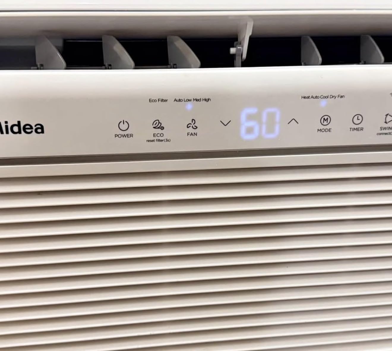 Midea 8,000 BTU Smart Inverter Air Conditioner Window Unit with Heat and Dehumidifier – Cools up to 350 Sq. Ft., Energy Star Rated, Quiet Operation, Electronic Controls, Remote Control, White customer photo 1