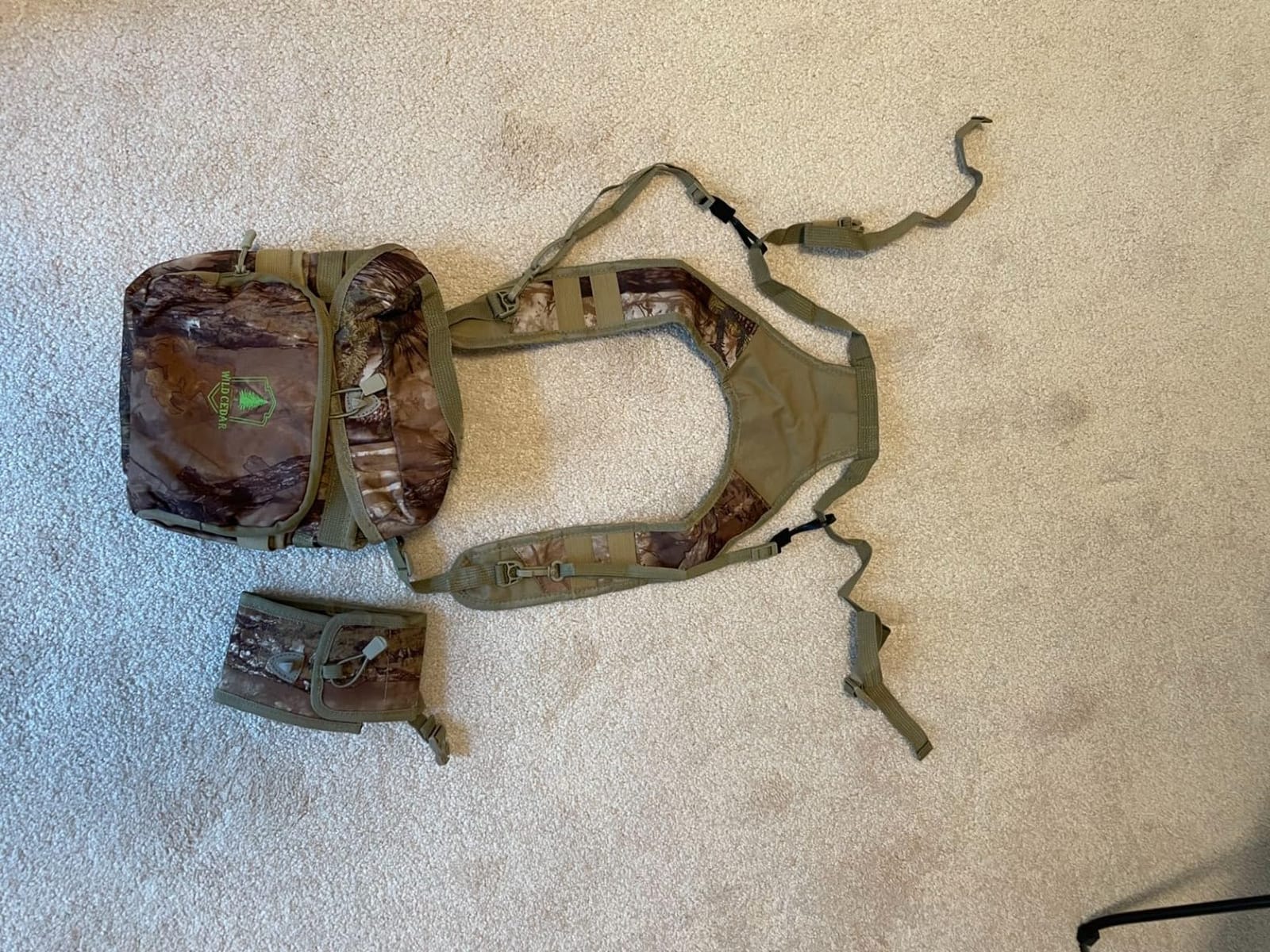 Binocular Harness Chest Pack with Rangefinder Pouch, Bino Harness with Rain Cover for Hunting customer photo 2