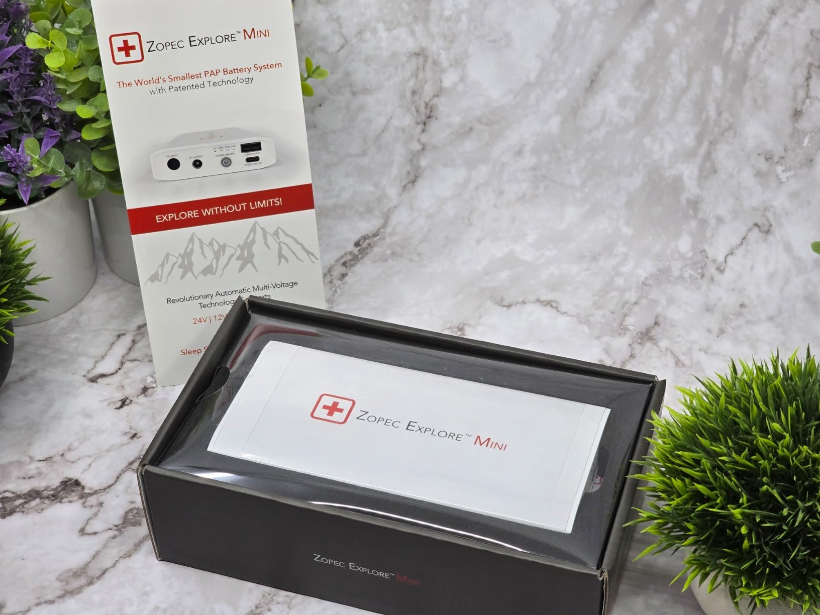 Zopec Explore Mini CPAP Battery UPS Backup - World's Smallest/Lightest - Camping, Air Travel, and RV - Up to 2 Nights Sleep - Fast Recharge - Includes Cables for ResMed AirMini, AirSense 10 and 11 | 2-Night Runtime, 1.5hr Recharge, for AirMini and Resmed AirSense 11 and 10, Travel Camping RV customer photo 1