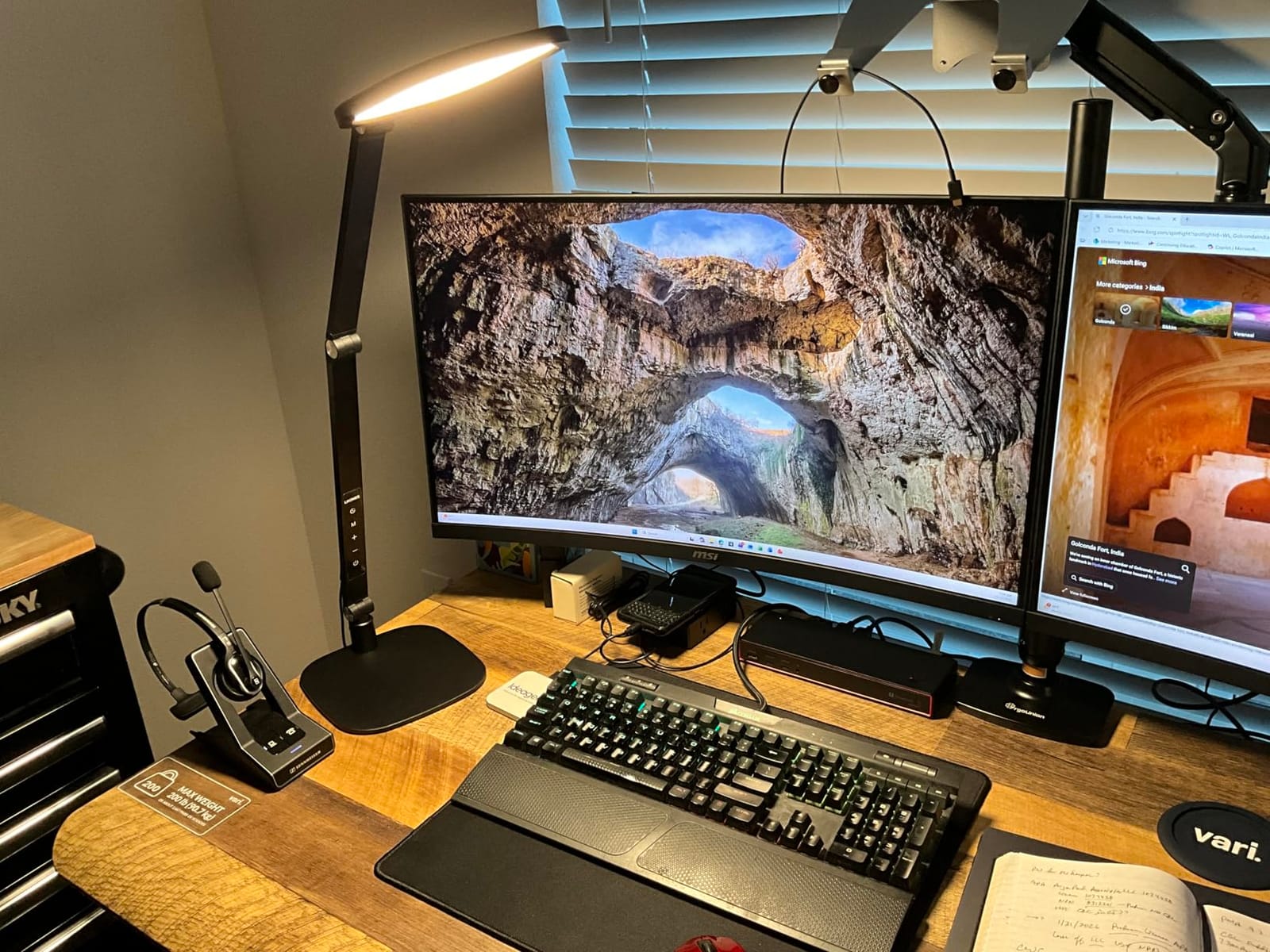 LitONES LED Desk Lamp for Home Office, Soft Edge-lit Design - Modern Style | Eye-Caring Diffused Light, Professional Computer Light for Reading, Crafts & Zoom, Dimmable with 30 Modes, Memory & Timer customer photo 1