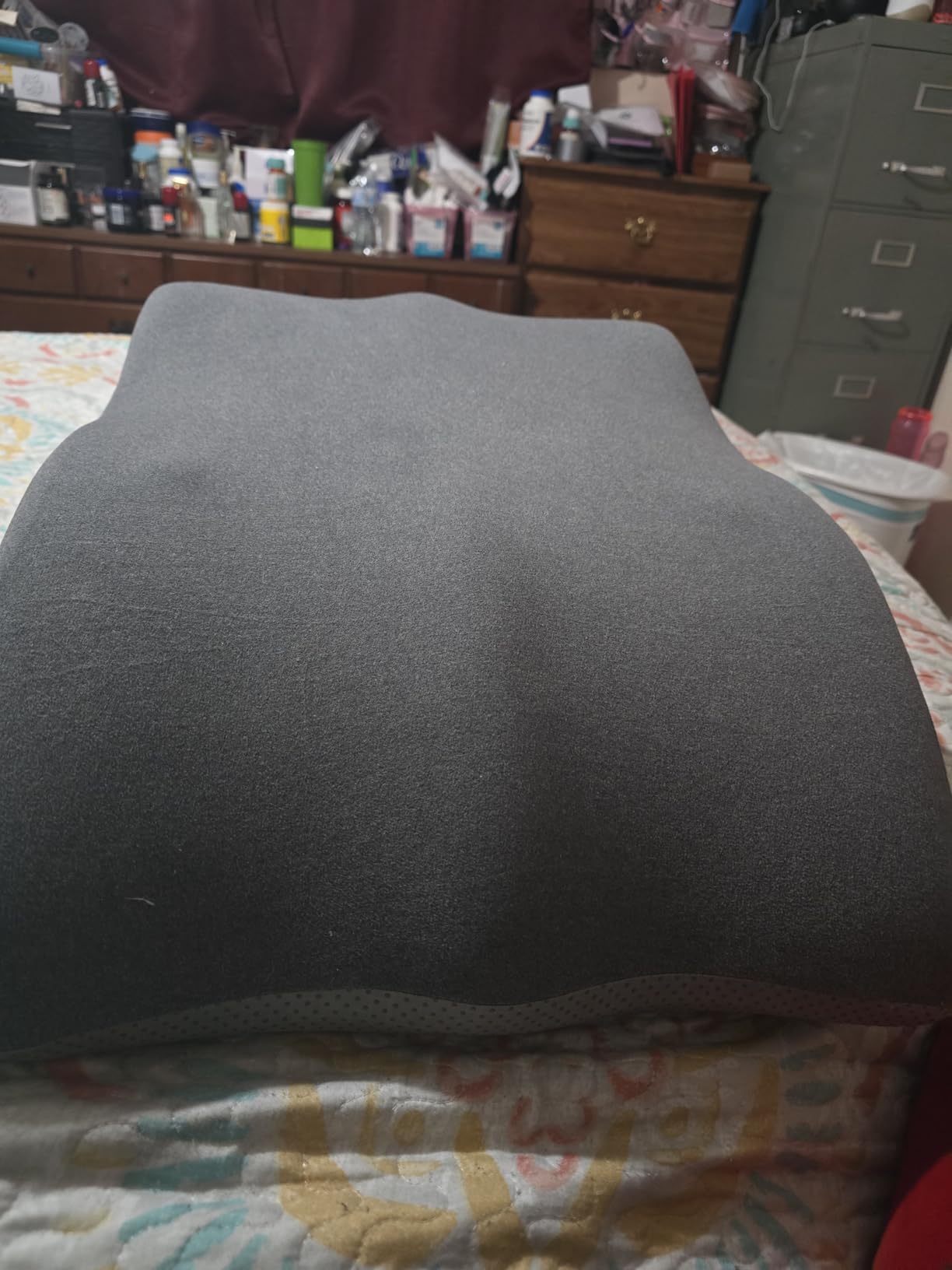 itcozy Leg Elevation Pillow for After Surgery, Memory Foam Leg Wedge Pillow with Ergonomic Curved Groove that Follows the Natural Leg Shape for Swelling, Recovery and Blood Circulation customer photo 1