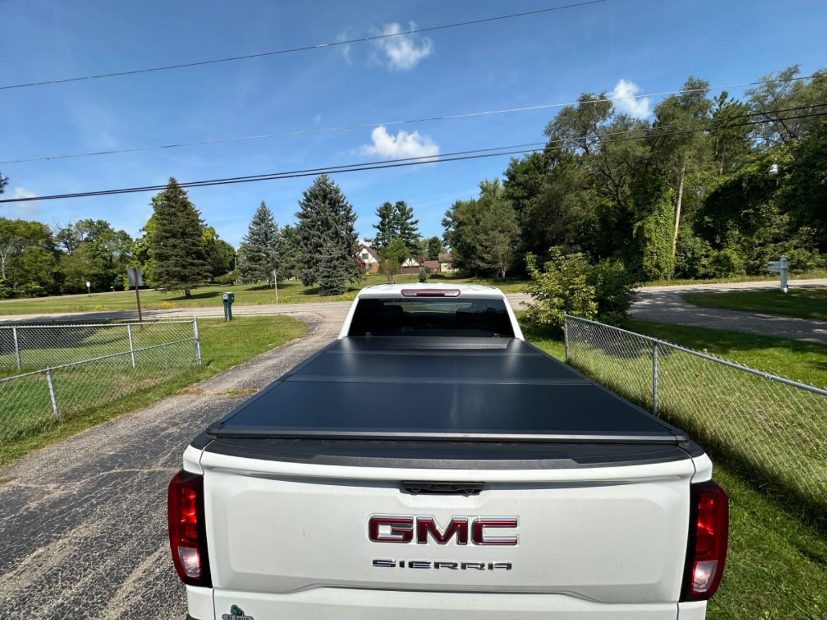 Hard Folding Truck Bed Tonneau Cover Compatible with Chevy Silverado & GMC Sierra 2500 3500 HD 2020(New) 2021-2026 6.9 ft Standard Box(No CarbonPro Bed), Tri Fold On Top Style customer photo 2