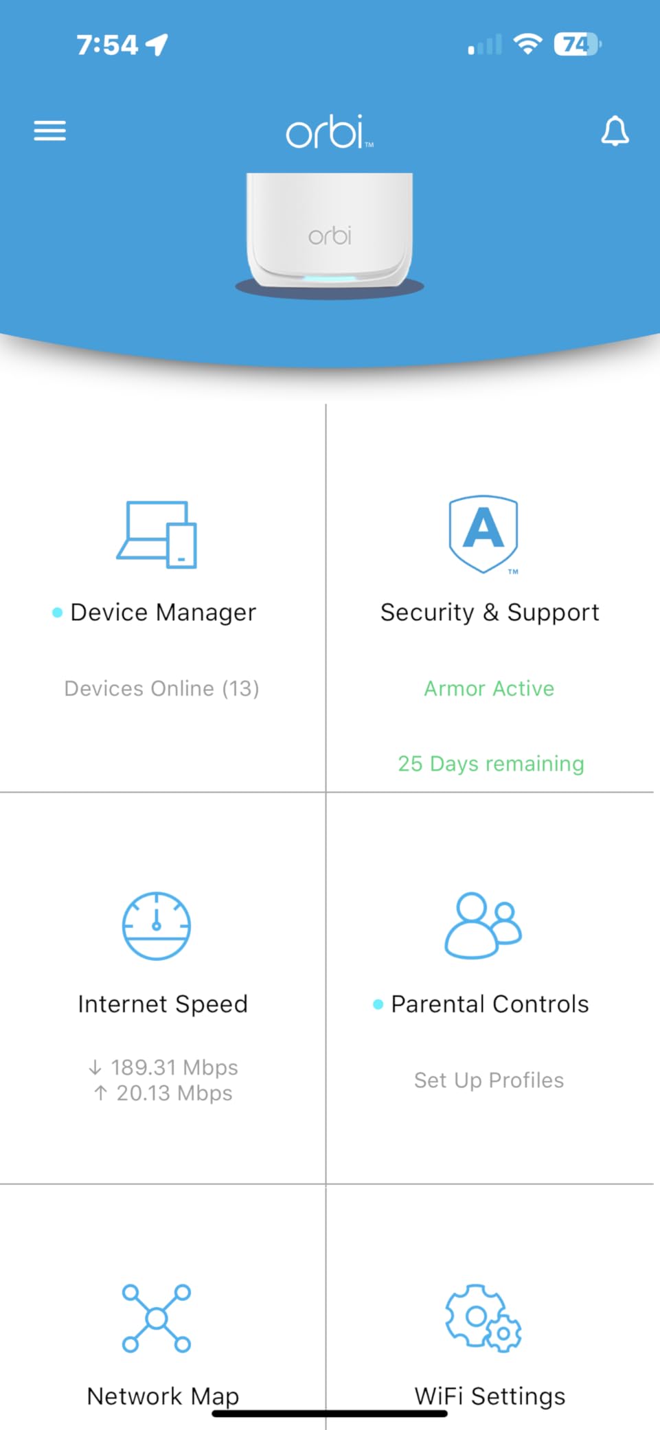 NETGEAR Orbi 770 Series Tri-Band WiFi 7 Mesh Network System (RBE773) - Router + 2 Satellite Extenders, Security Features, Up to 11Gbps, Covers up to 8,000 sq. ft., 100 Devices, 2.5 Gig Internet Port customer photo 1
